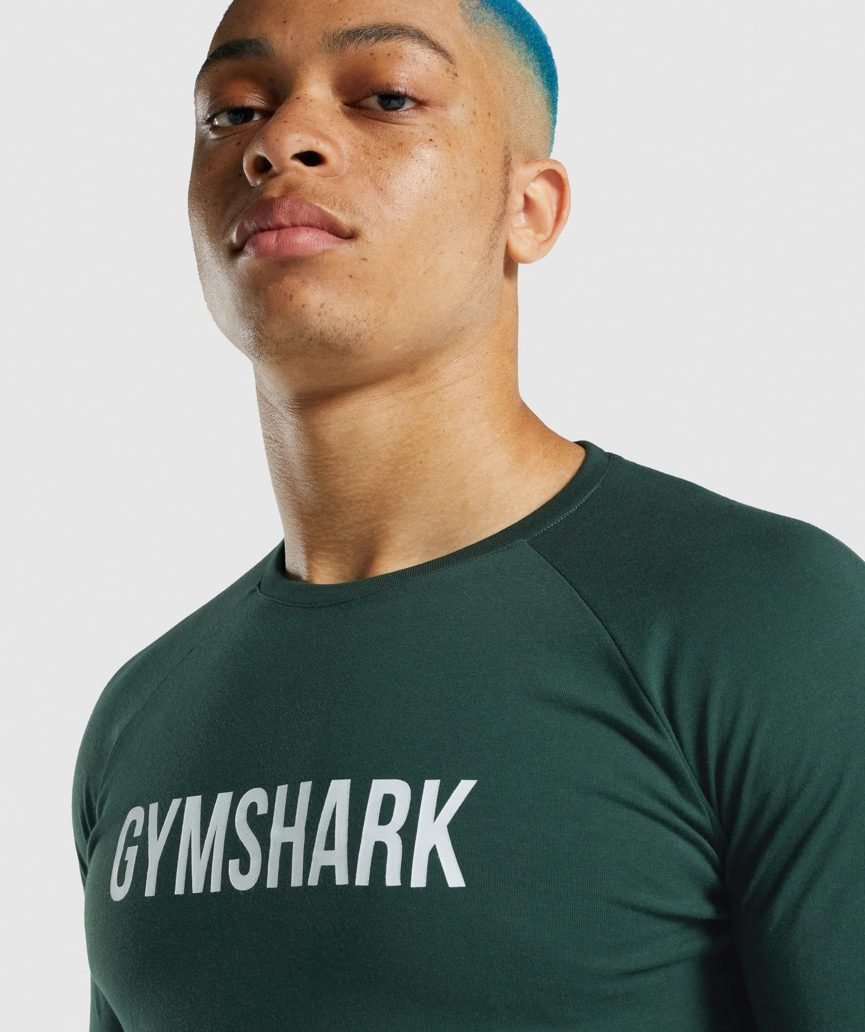 Gymshark Apollo Long Sleeve T-Shirt - Dark Green - Image 6
