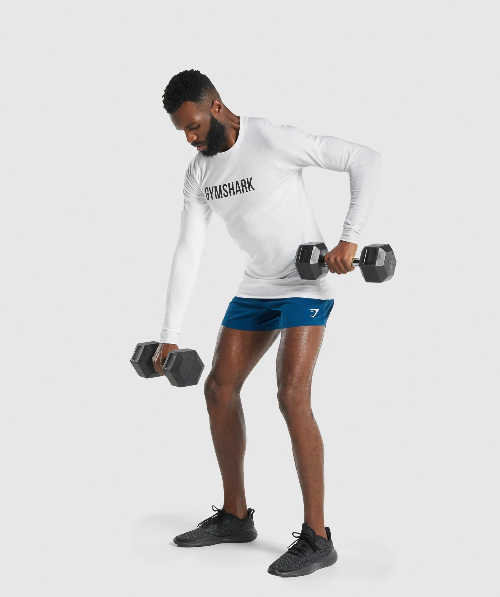 Gymshark Apollo Long Sleeve T-Shirt - White - Image 4