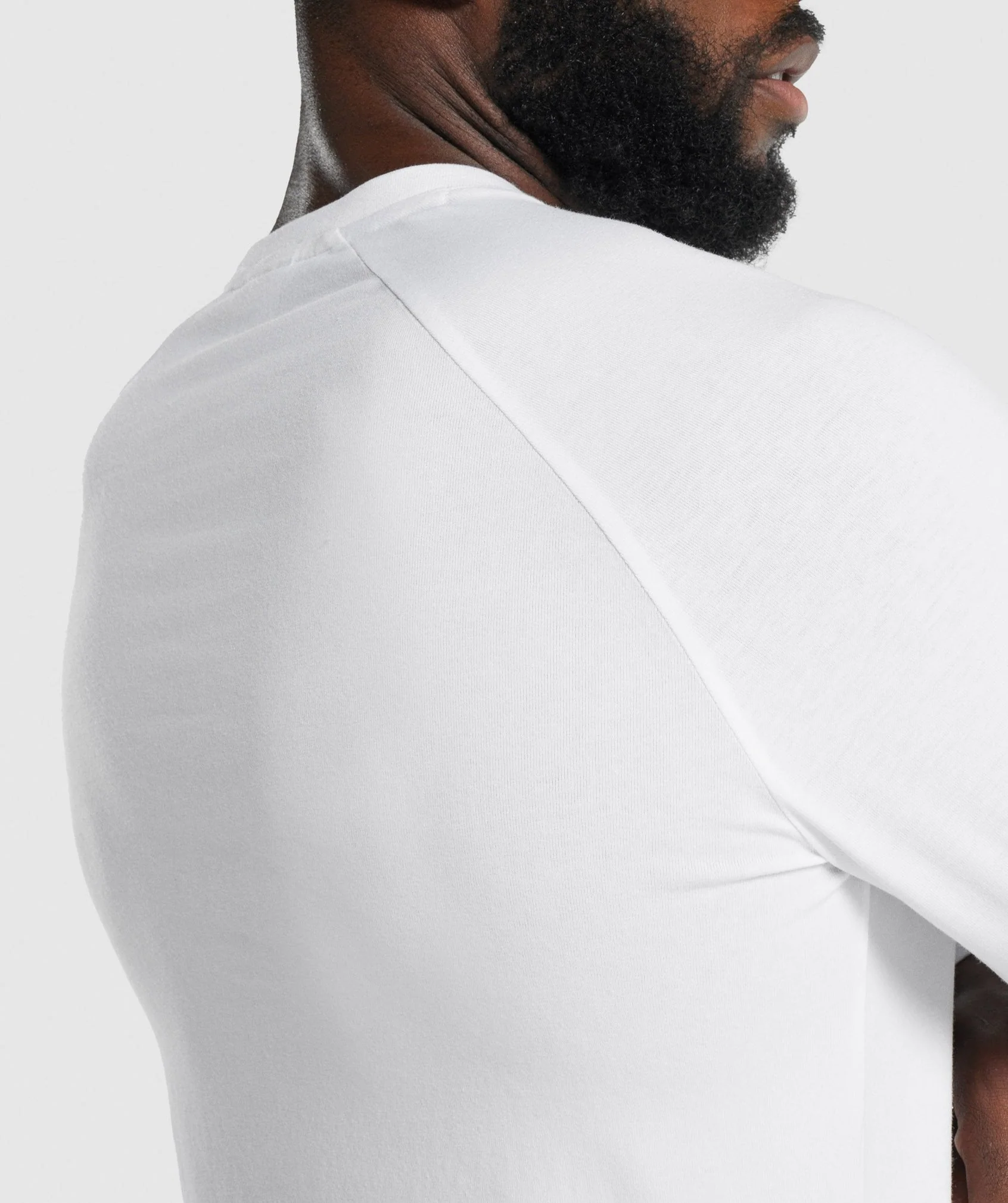 Gymshark Apollo Long Sleeve T-Shirt - White - Image 5