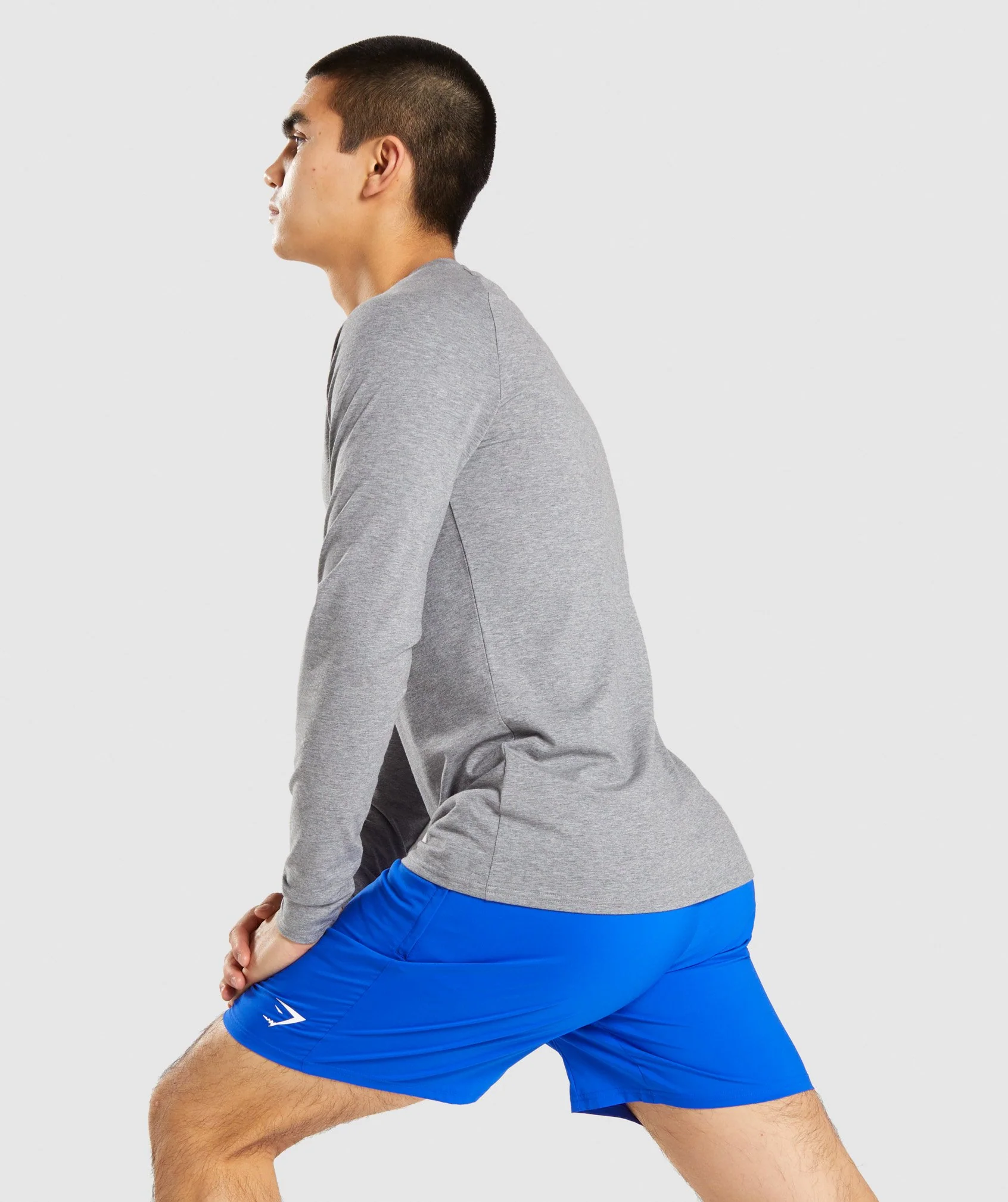 Gymshark Apollo Long Sleeve T-Shirt - Charcoal Marl - Image 3