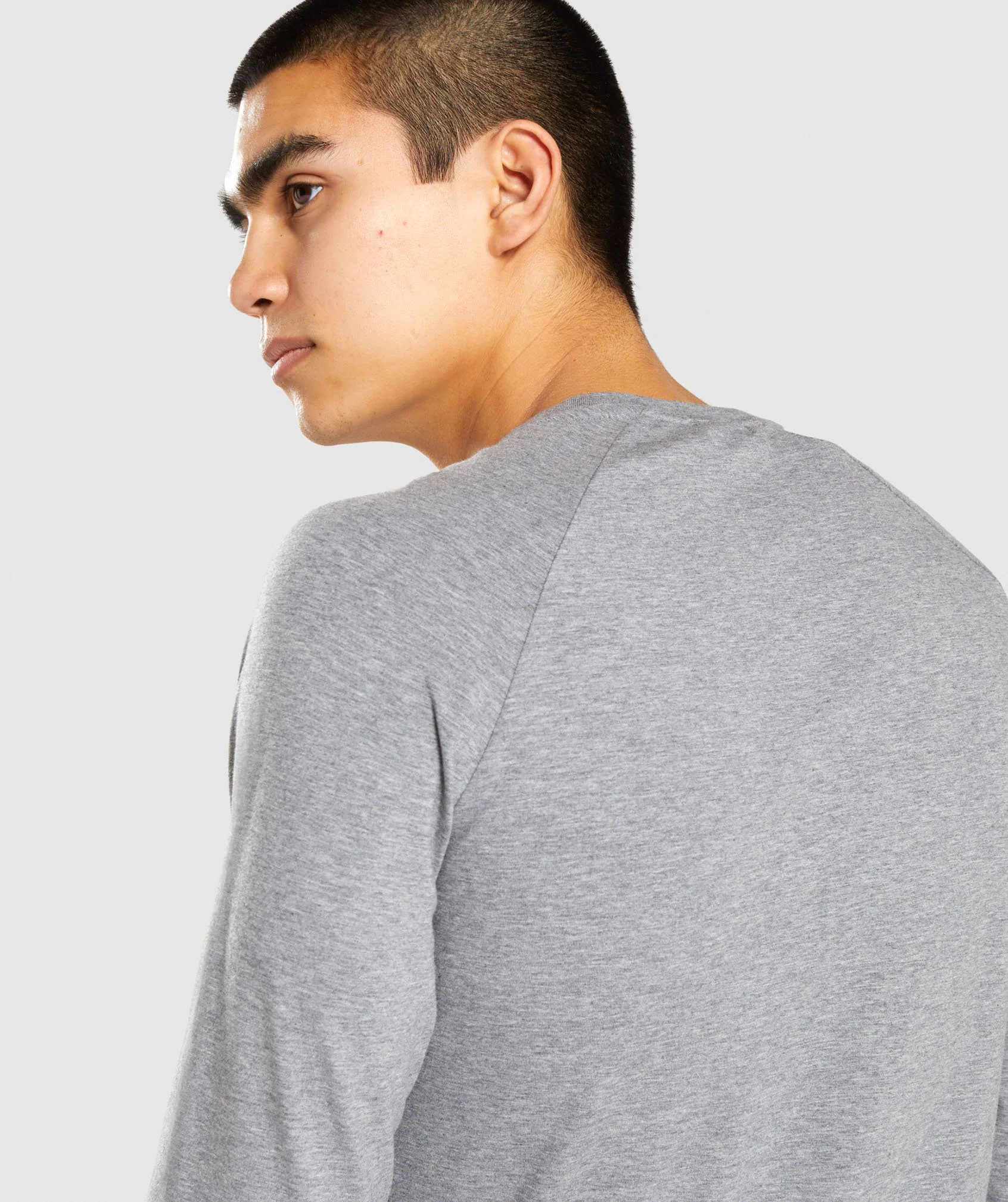 Gymshark Apollo Long Sleeve T-Shirt - Charcoal Marl - Image 5