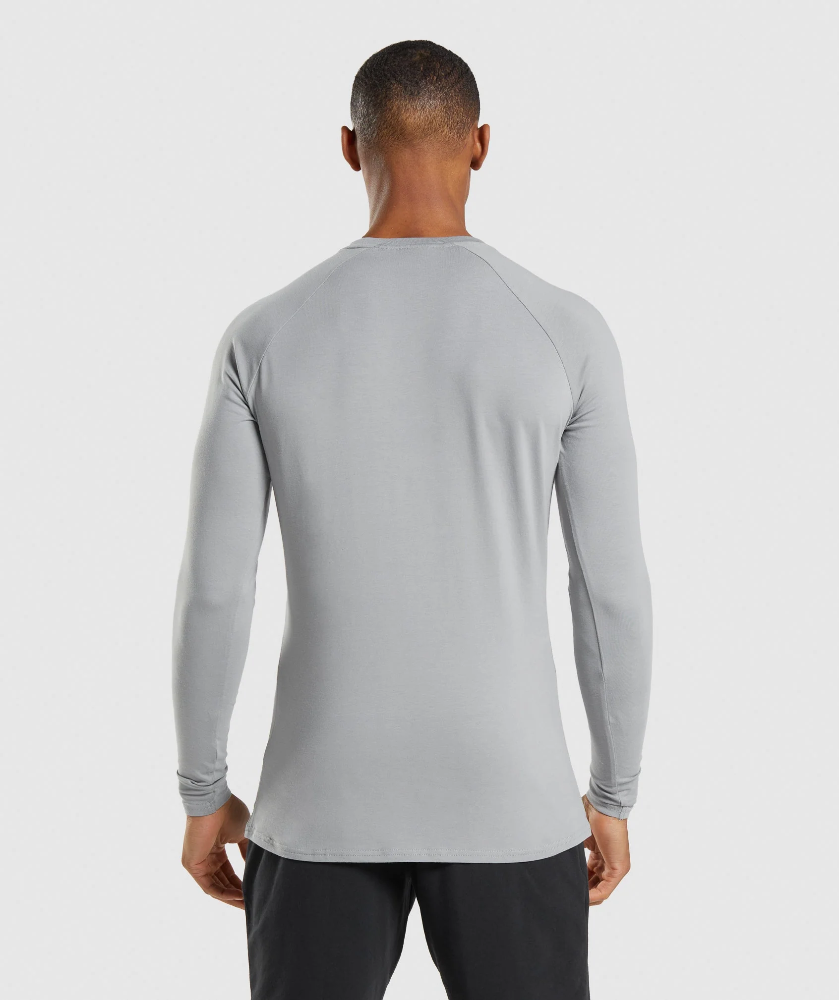Gymshark Apollo Long Sleeve T-Shirt - Smokey Grey - Image 2