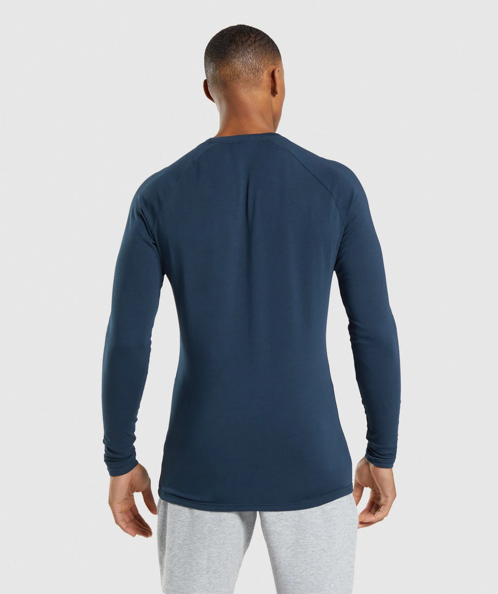 Gymshark Apollo Long Sleeve T-Shirt - Navy - Image 2