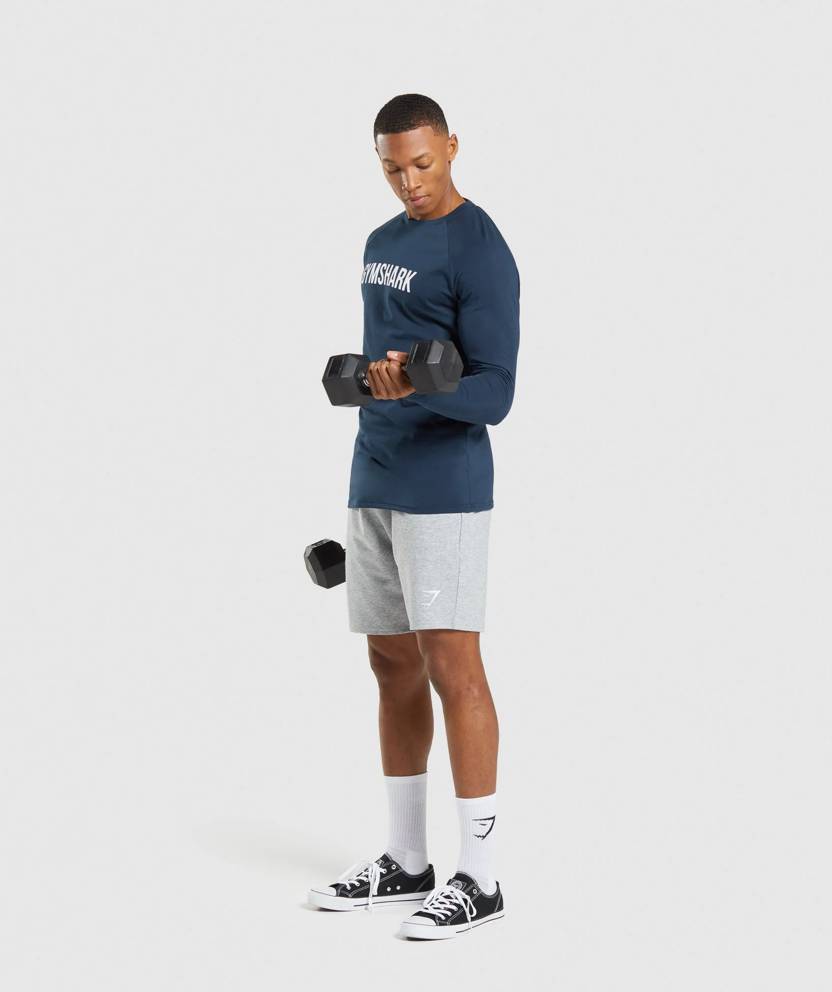 Gymshark Apollo Long Sleeve T-Shirt - Navy - Image 4