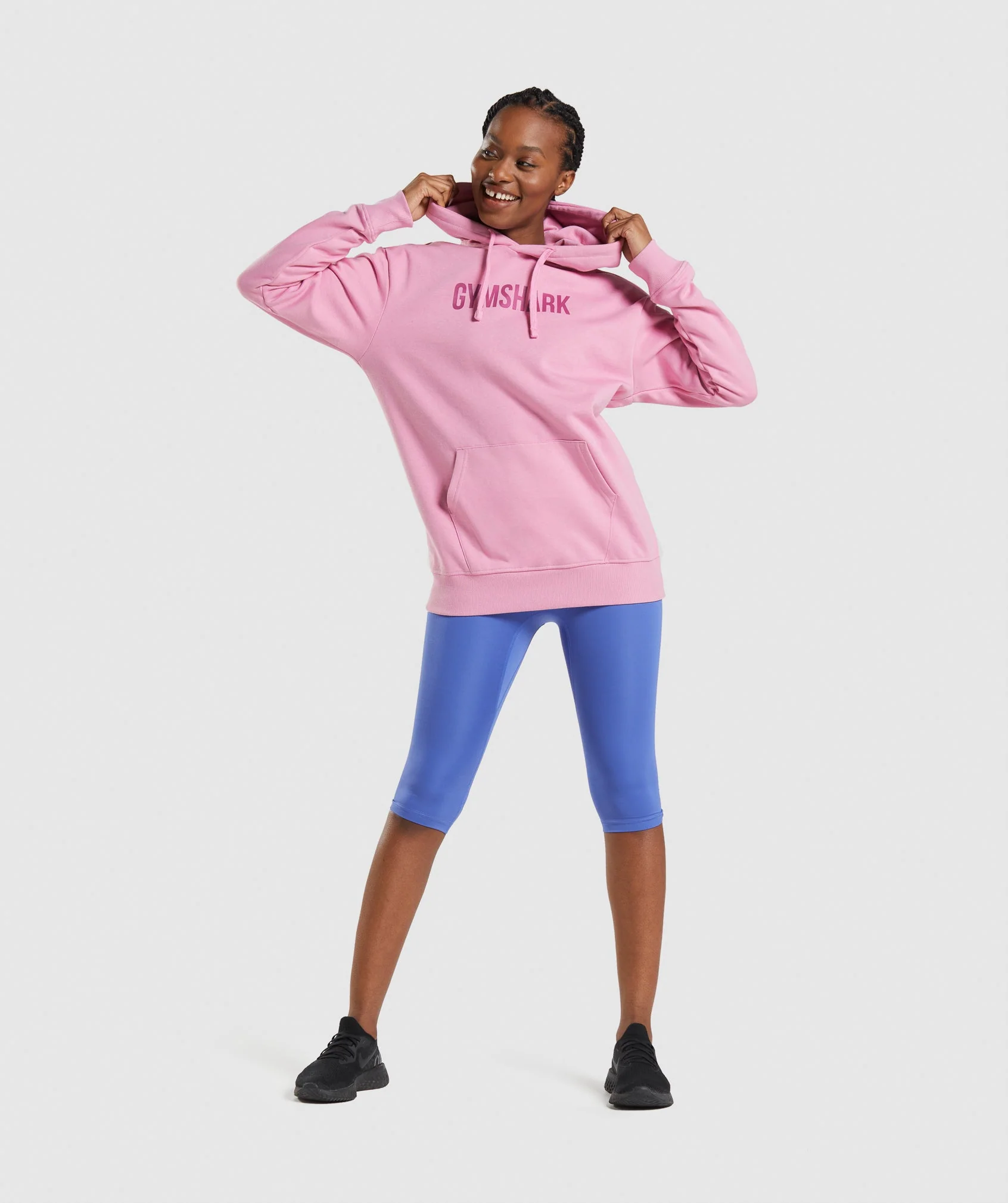 Gymshark Apollo Oversized Hoodie - Sorbet Pink - Image 4