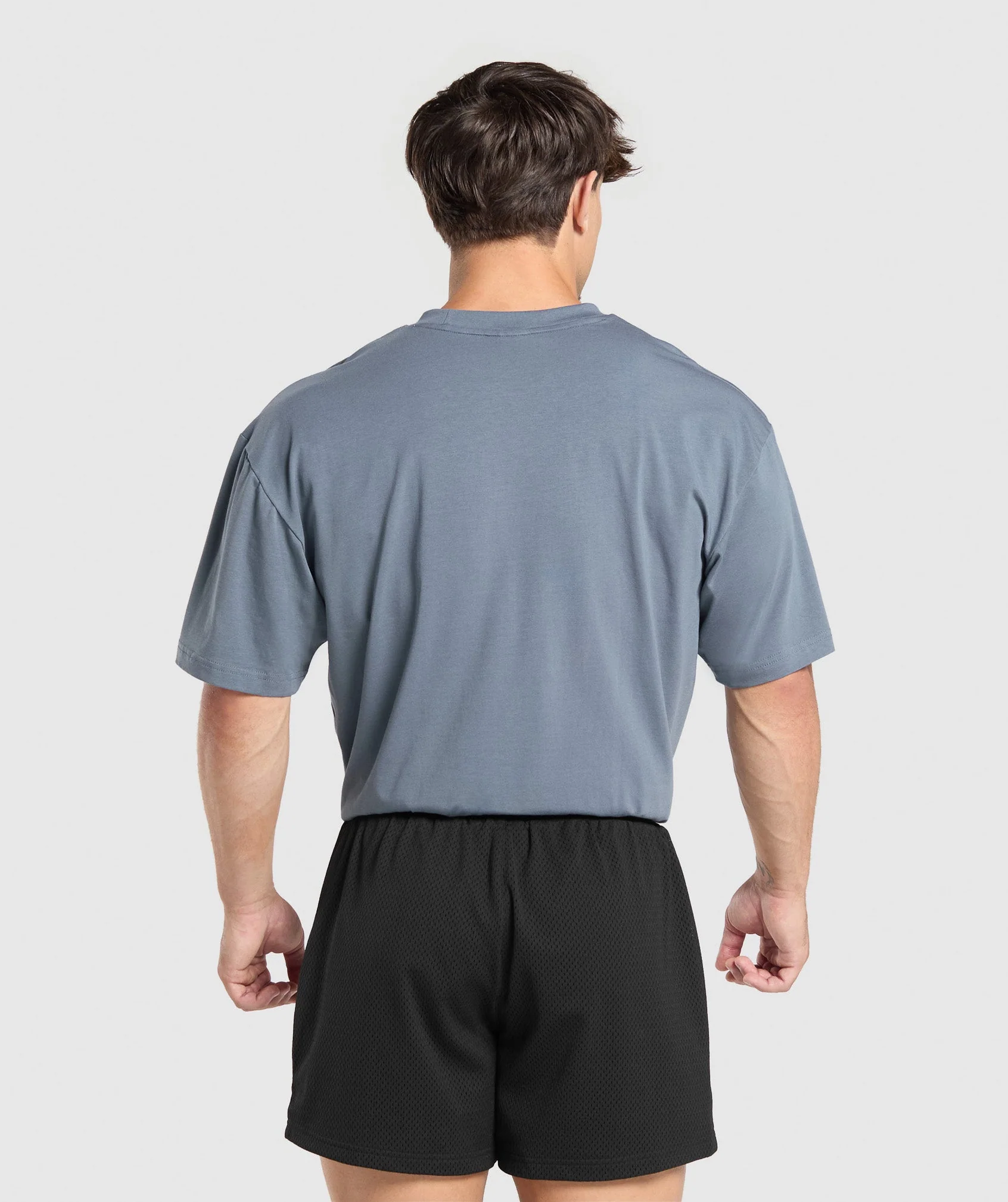 Gymshark Apollo Oversized T-Shirt - Iron Blue - Image 2