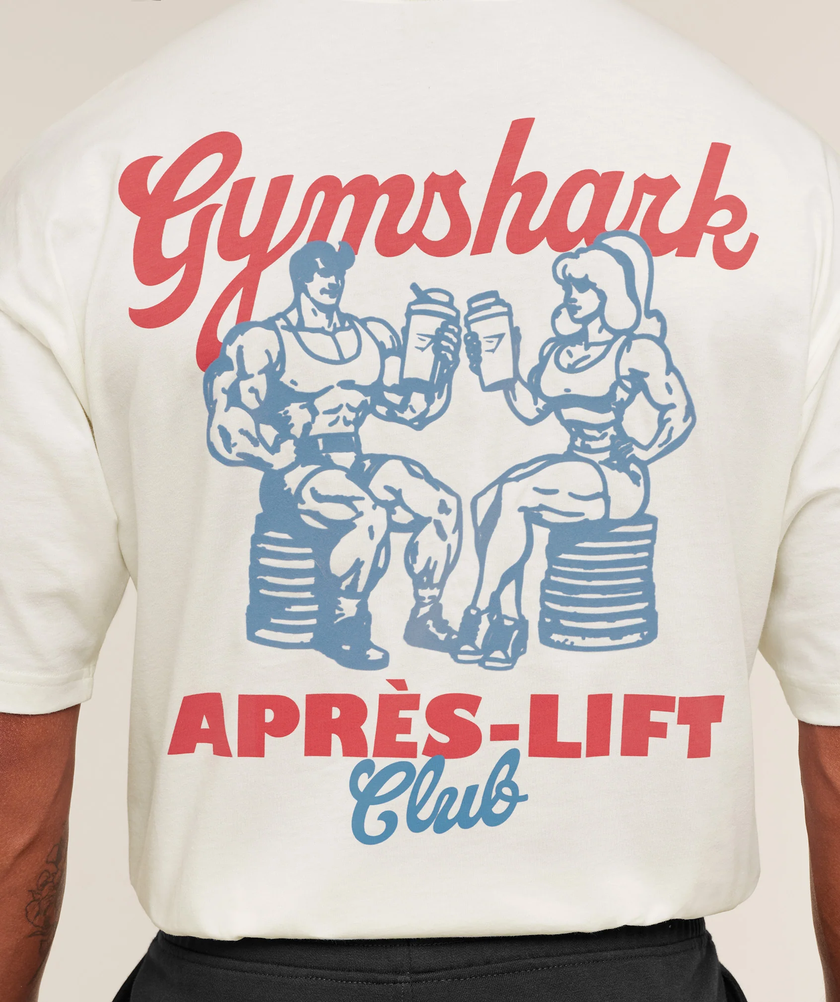 Gymshark Après-Lift Club T-Shirt - Soft White - Image 6