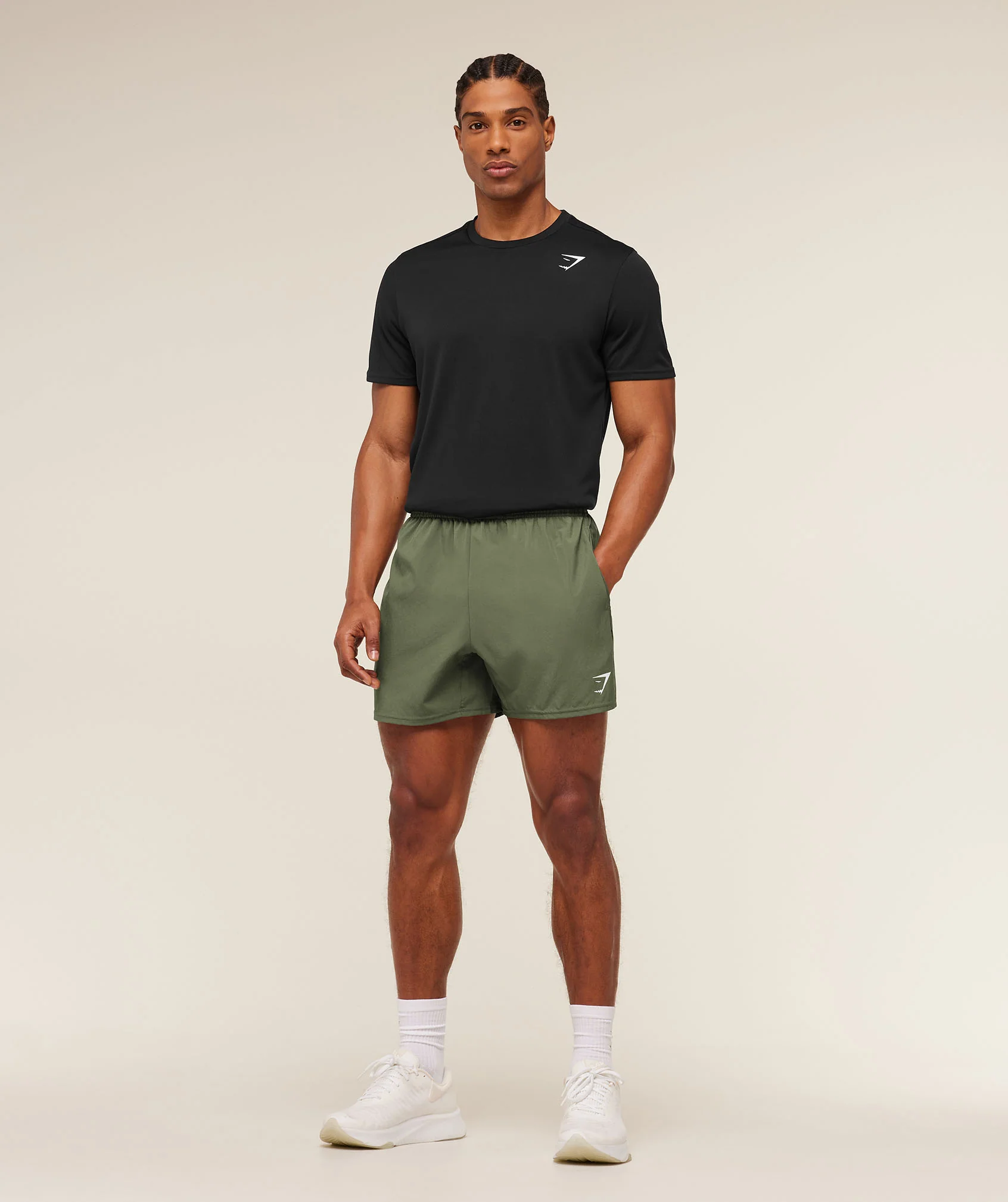 Gymshark Arrival 5" Shorts - Core Olive - Image 4