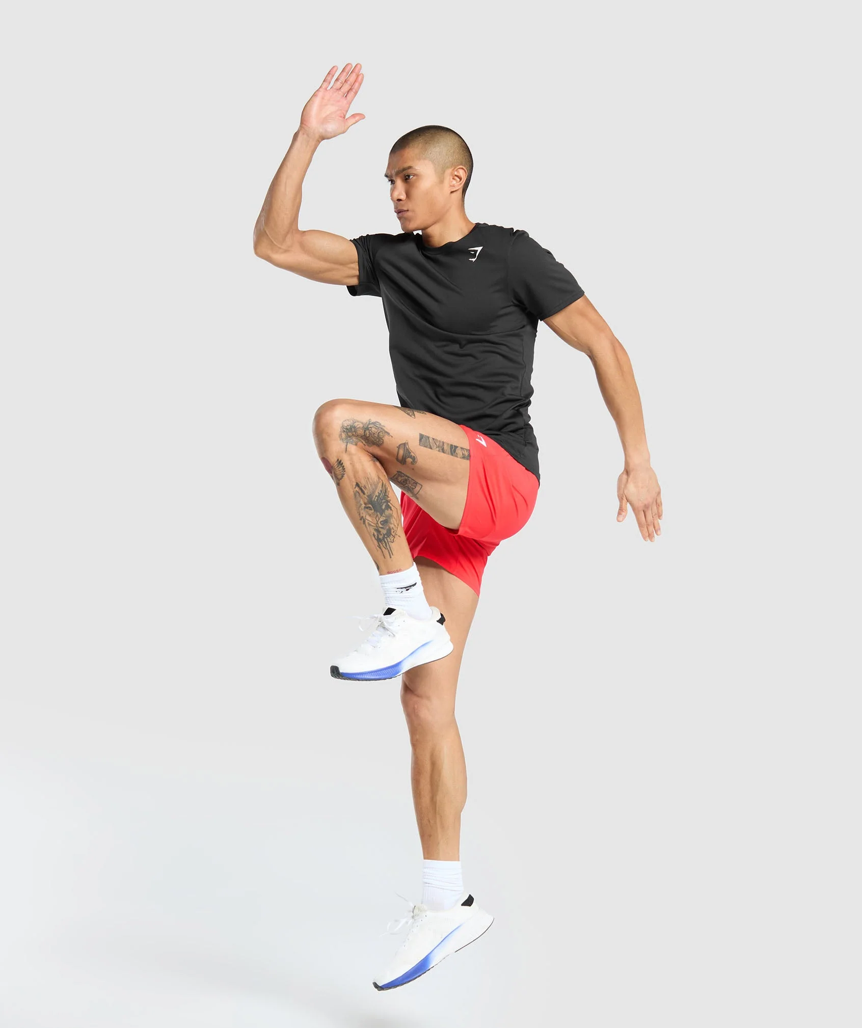 Gymshark Arrival 5" Shorts - Pow Red - Image 4