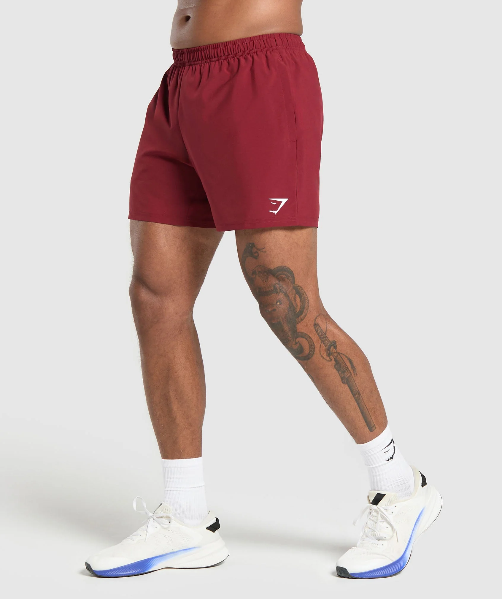 Gymshark Arrival 5" Shorts - Sets Red - Image 4