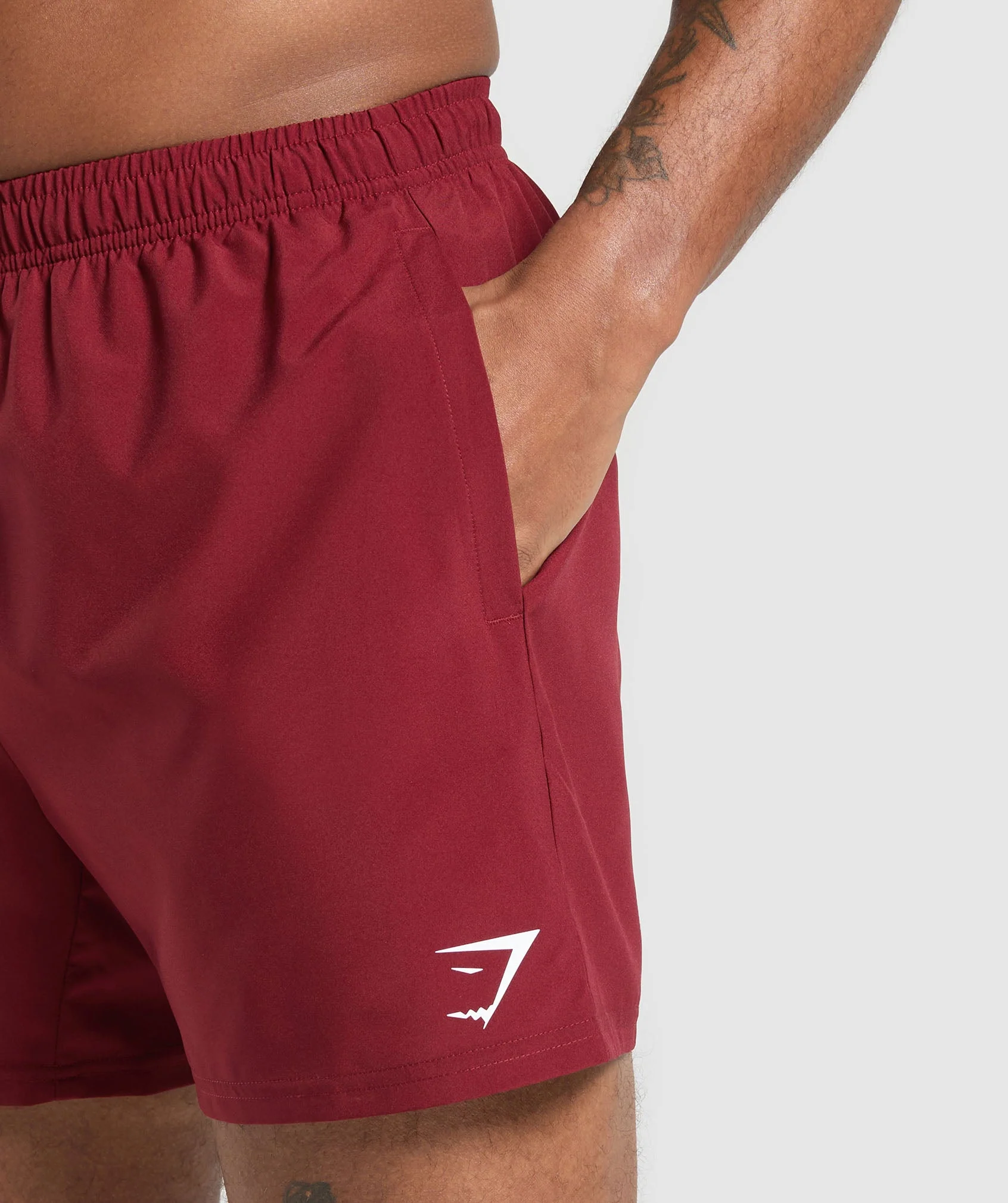 Gymshark Arrival 5" Shorts - Sets Red - Image 5