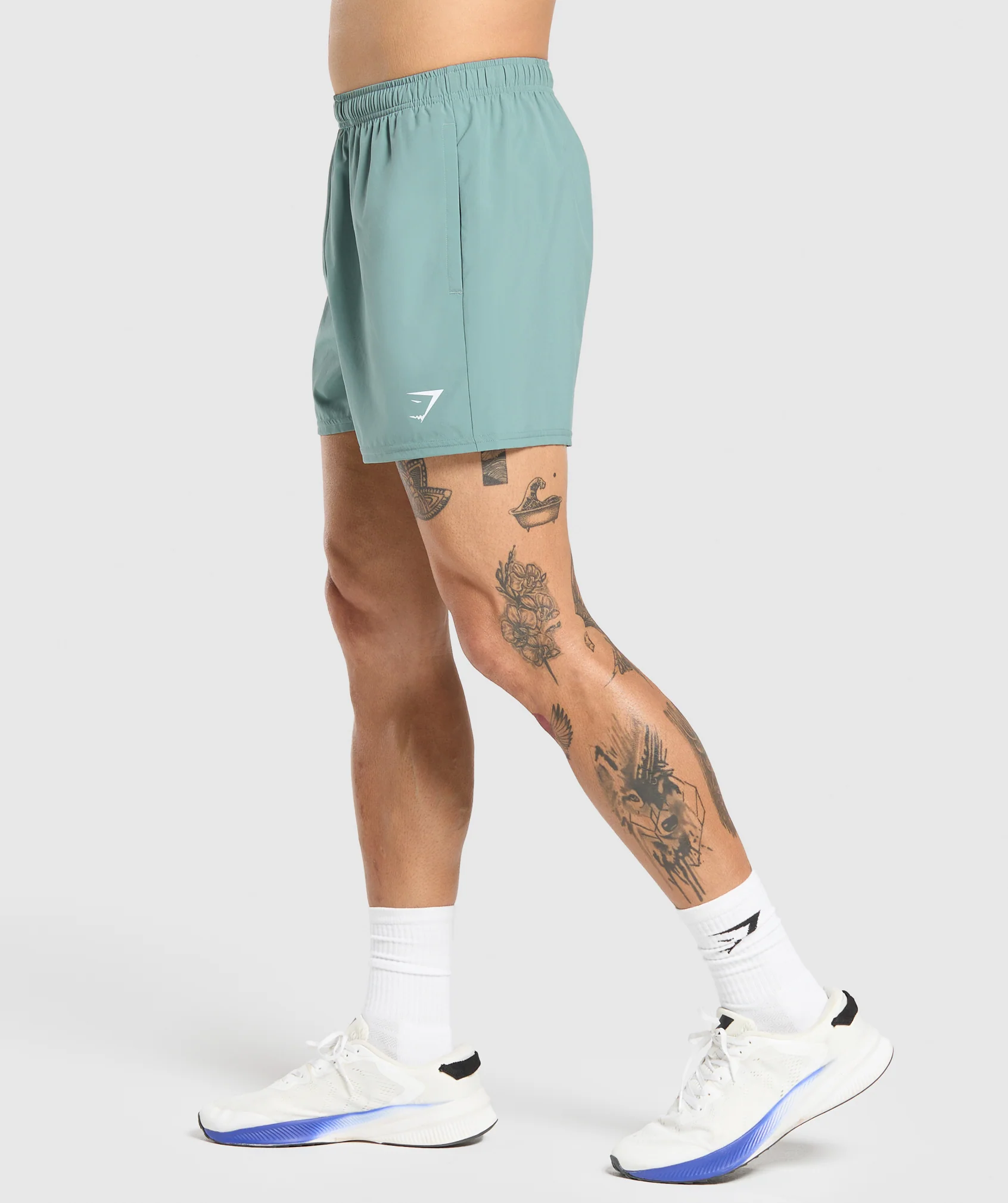 Gymshark Arrival 5" Shorts - Celeste Blue - Image 2