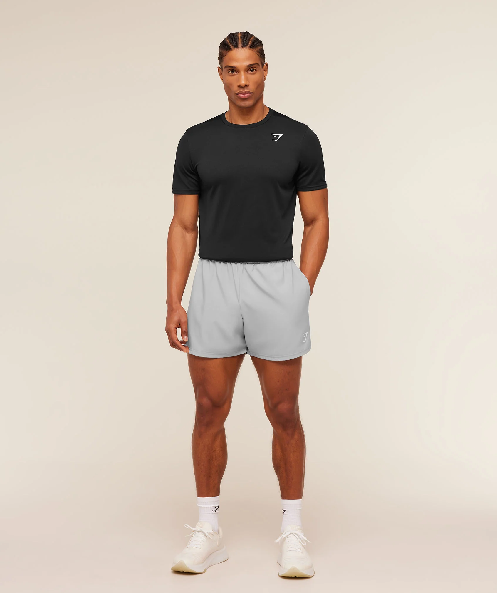 Gymshark Arrival 5" Shorts - Stratus Grey - Image 4