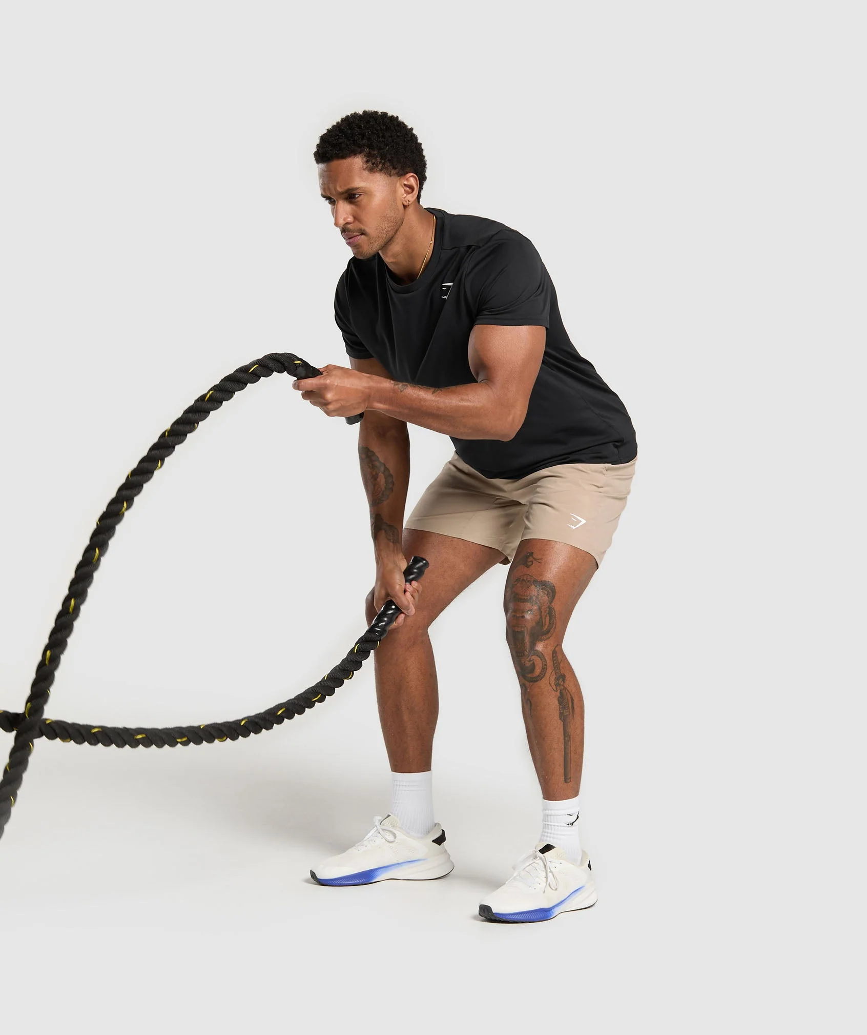 Gymshark Arrival 7" Shorts - Cement Brown - Image 3