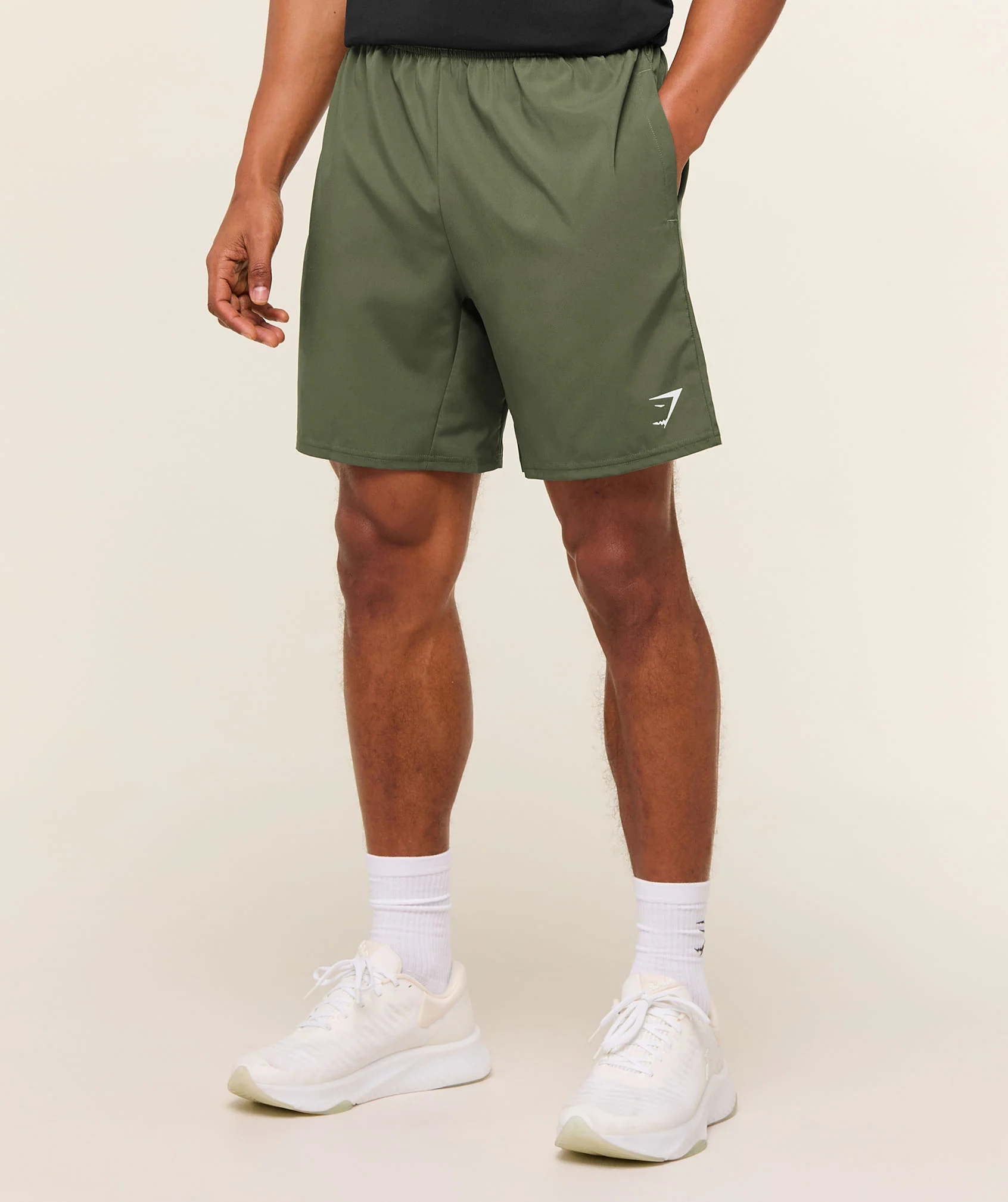 Gymshark Arrival 7" Shorts - Core Olive - Image 4