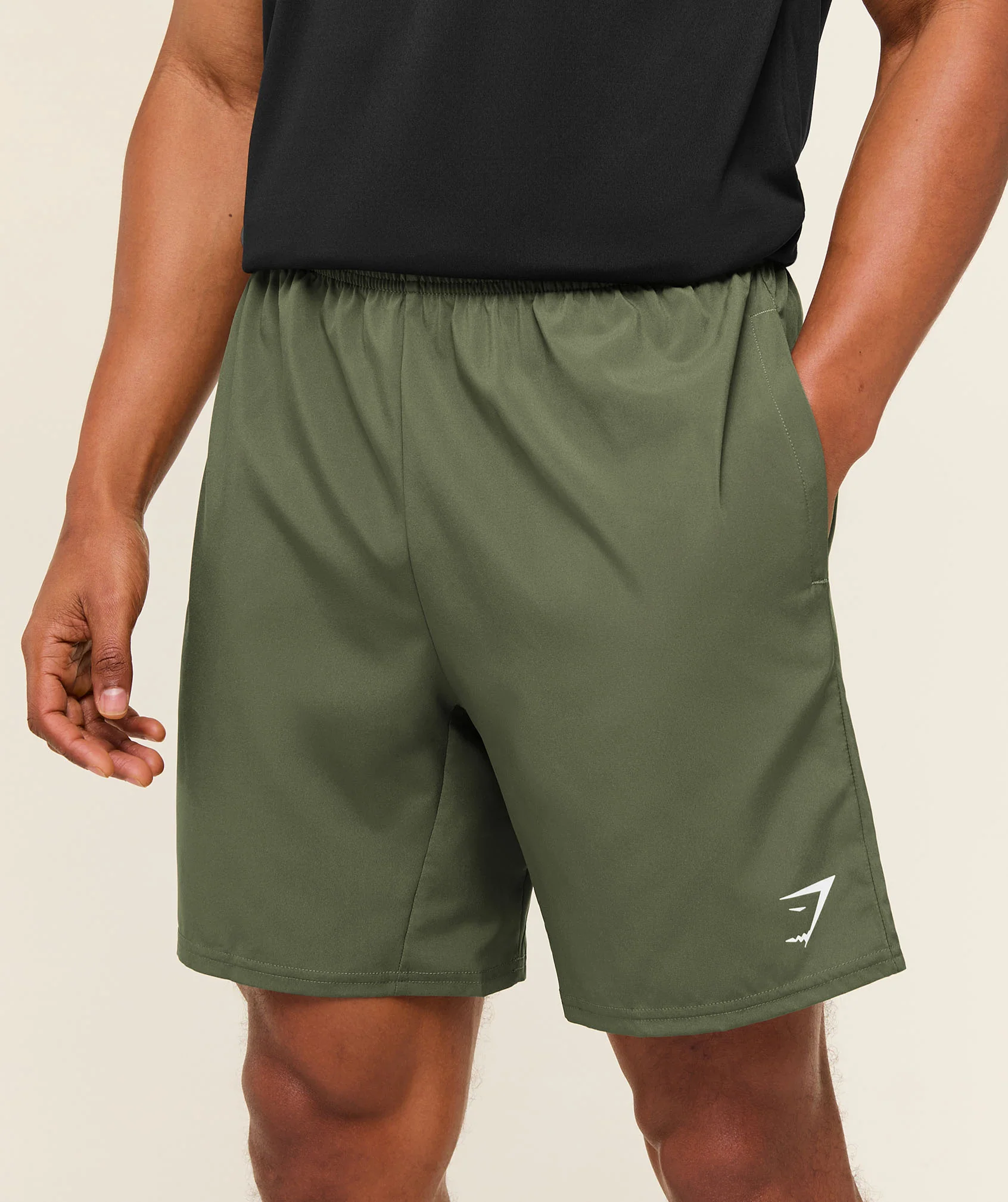 Gymshark Arrival 7" Shorts - Core Olive - Image 5