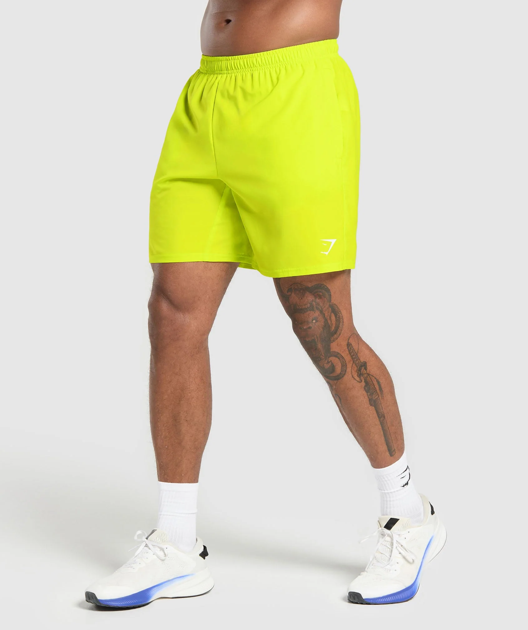Gymshark Arrival 7" Shorts - Shock Green - Image 4