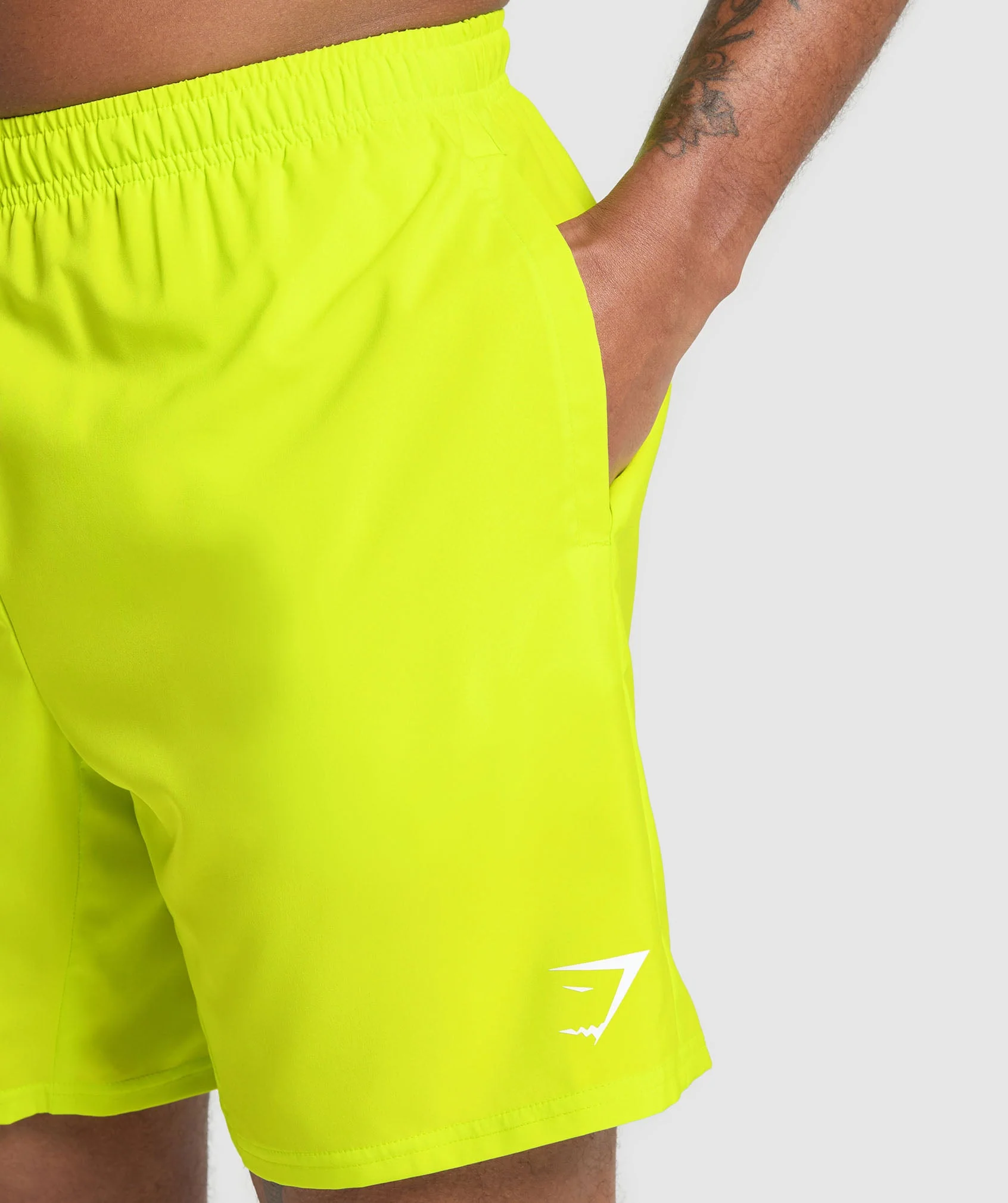 Gymshark Arrival 7" Shorts - Shock Green - Image 5