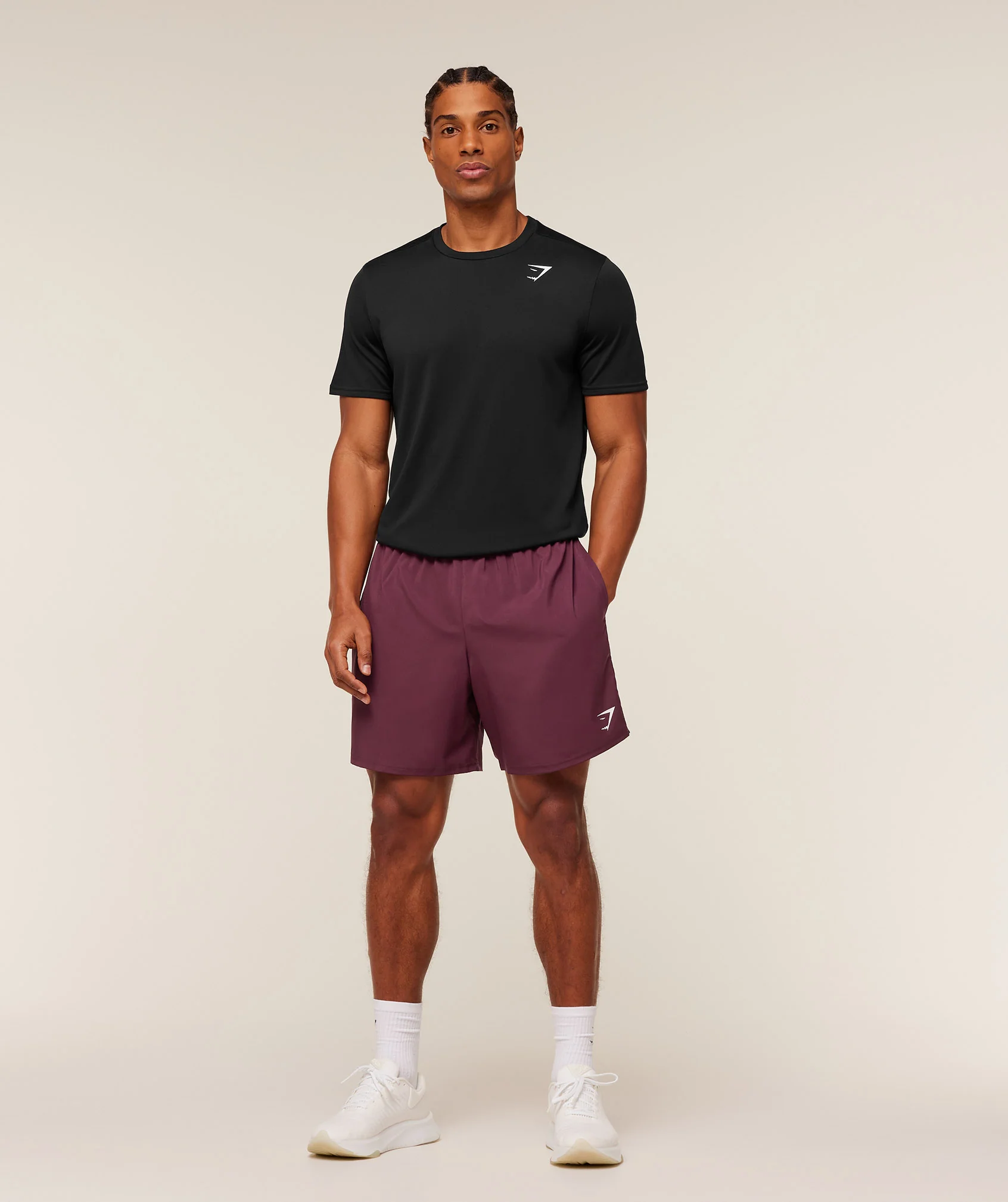 Gymshark Arrival 7" Shorts - GS Impact Burgundy - Image 4