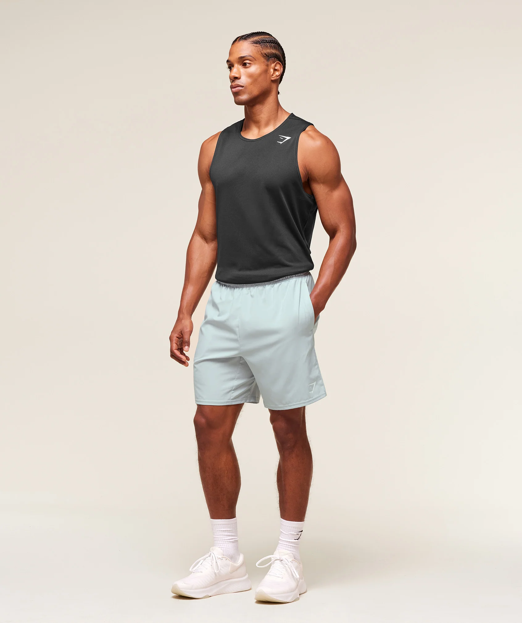 Gymshark Arrival 7" Shorts - Smoke Blue - Image 4