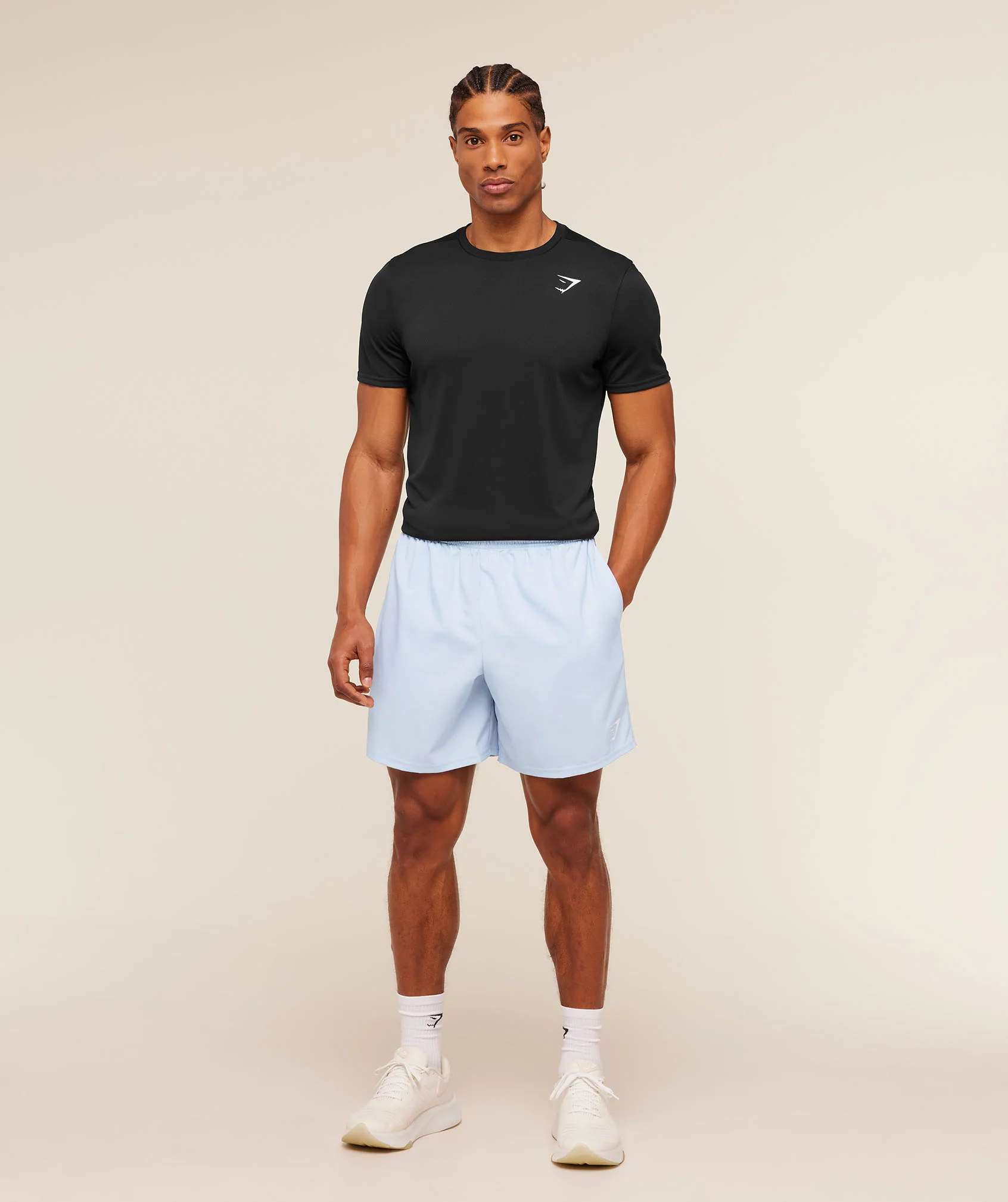 Gymshark Arrival 7" Shorts - Chilled Blue - Image 4