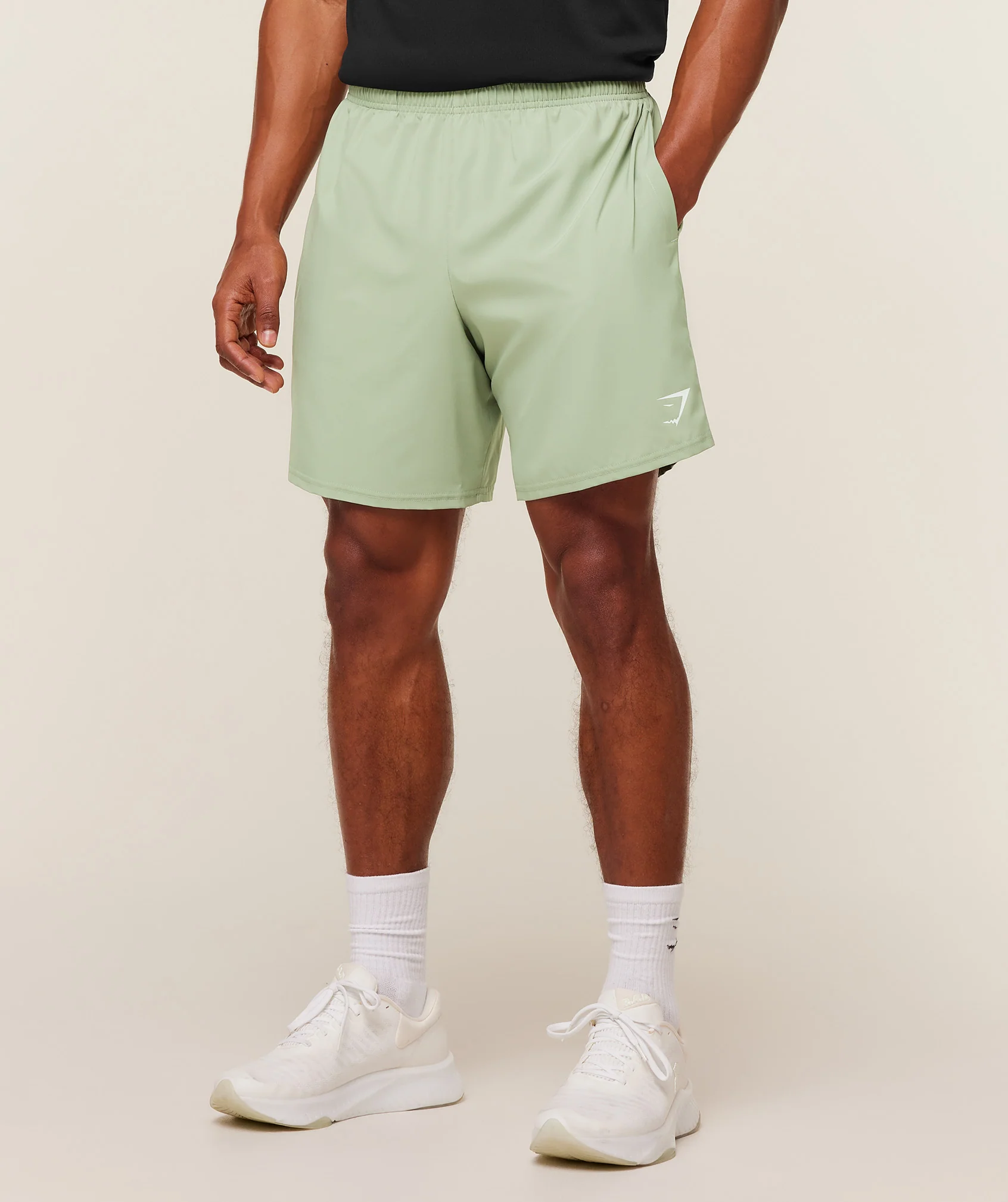 Gymshark Arrival 7" Shorts - GS Haze Green - Image 3