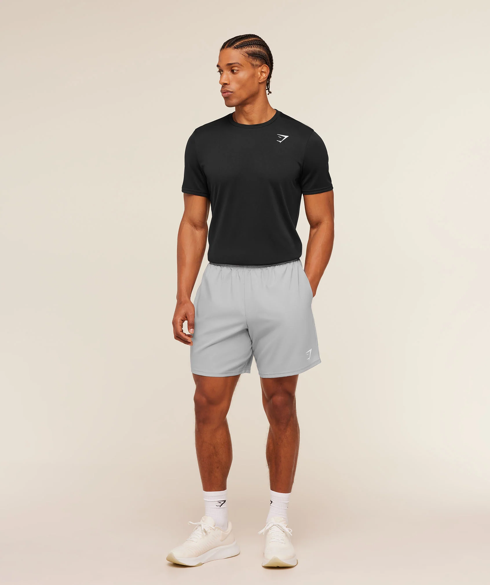Gymshark Arrival 7" Shorts - Stratus Grey - Image 4