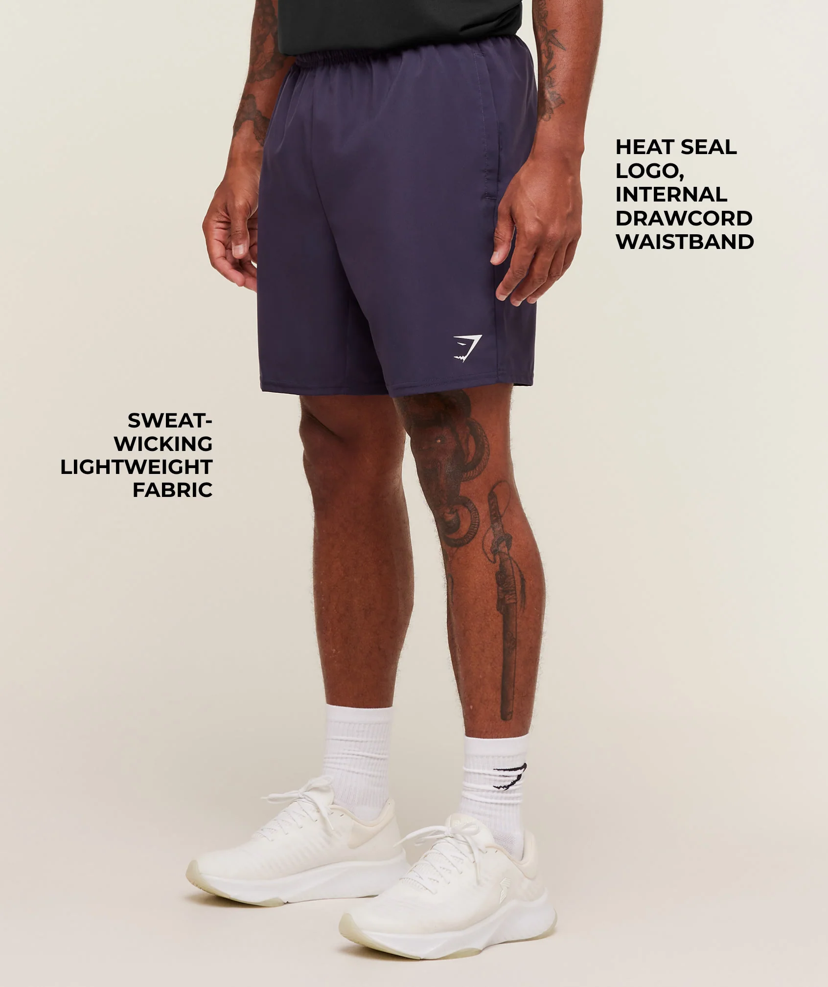 Gymshark Arrival 7" Shorts - Midnight Purple - Image 2
