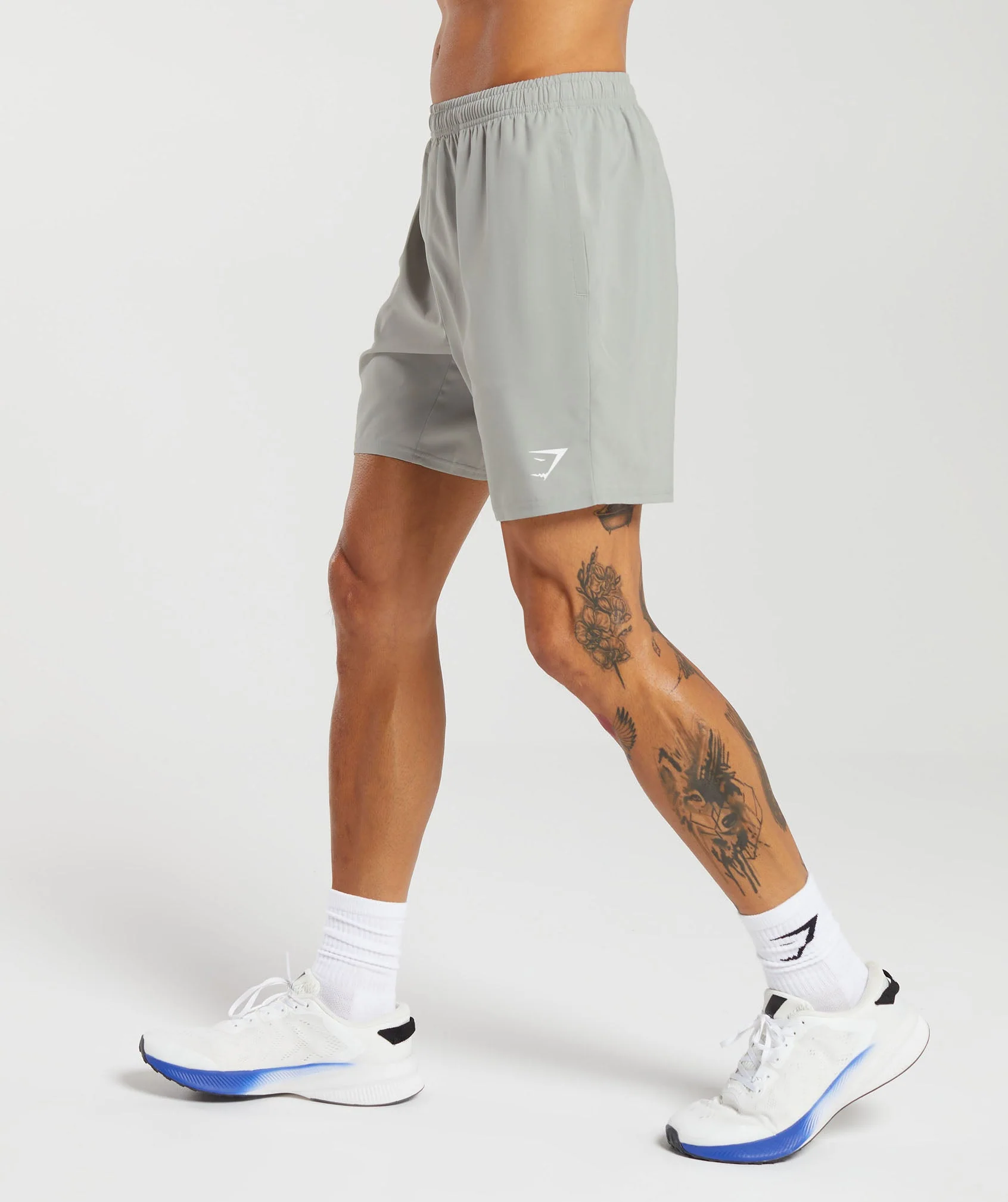 Gymshark Arrival 7" Shorts - Stone Grey - Image 3