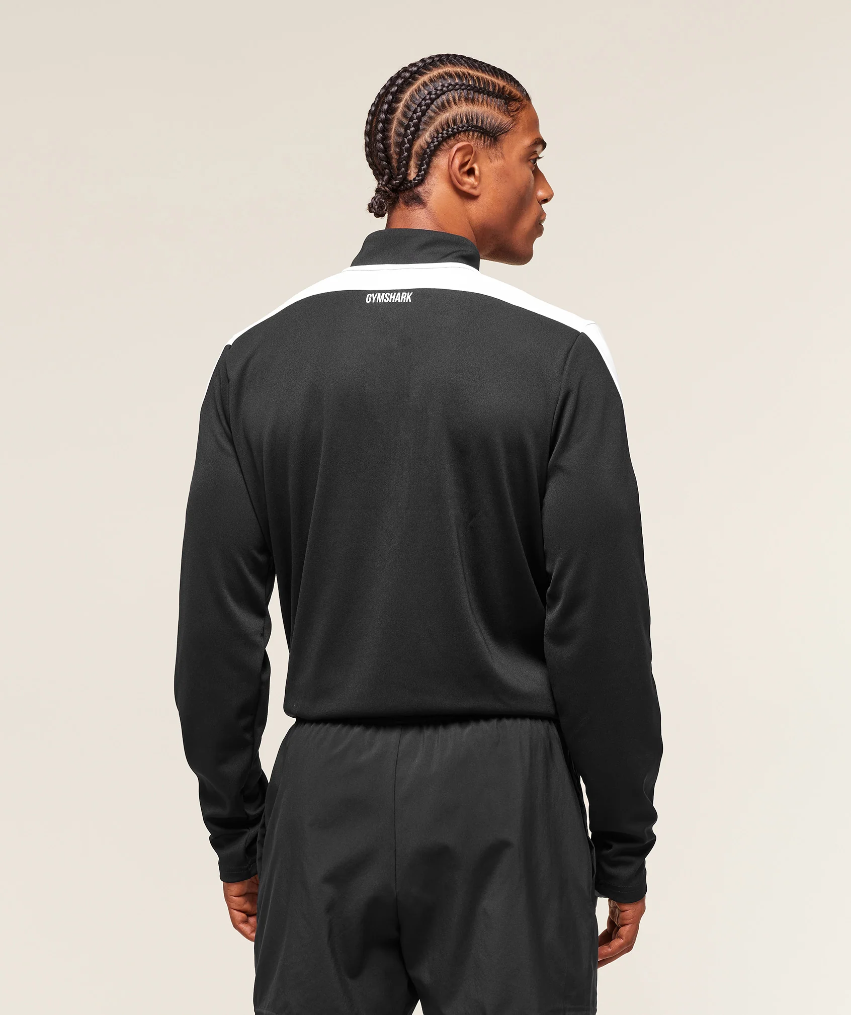 Gymshark Arrival Block 1/4 Zip - Black - Image 2