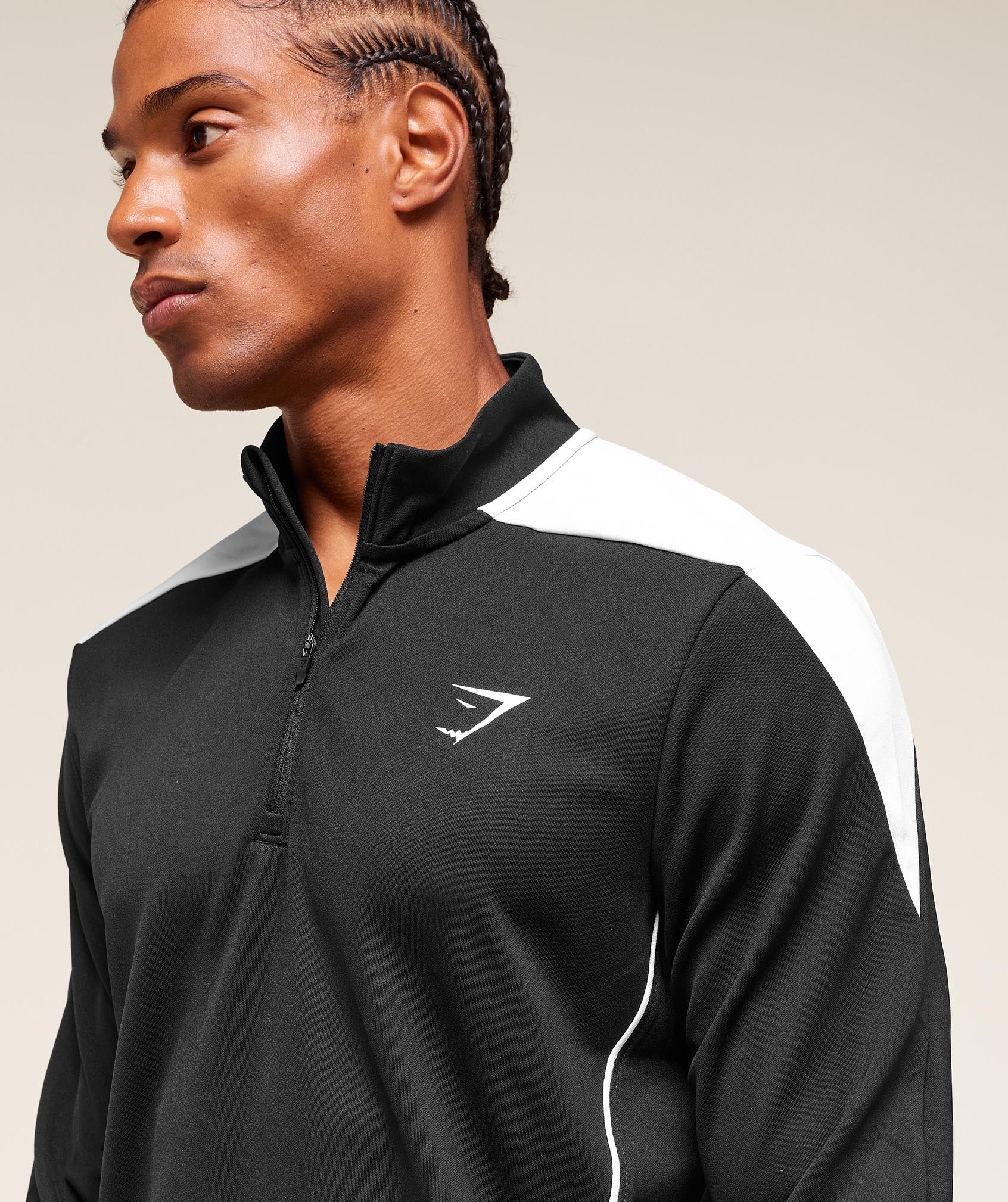 Gymshark Arrival Block 1/4 Zip - Black - Image 5