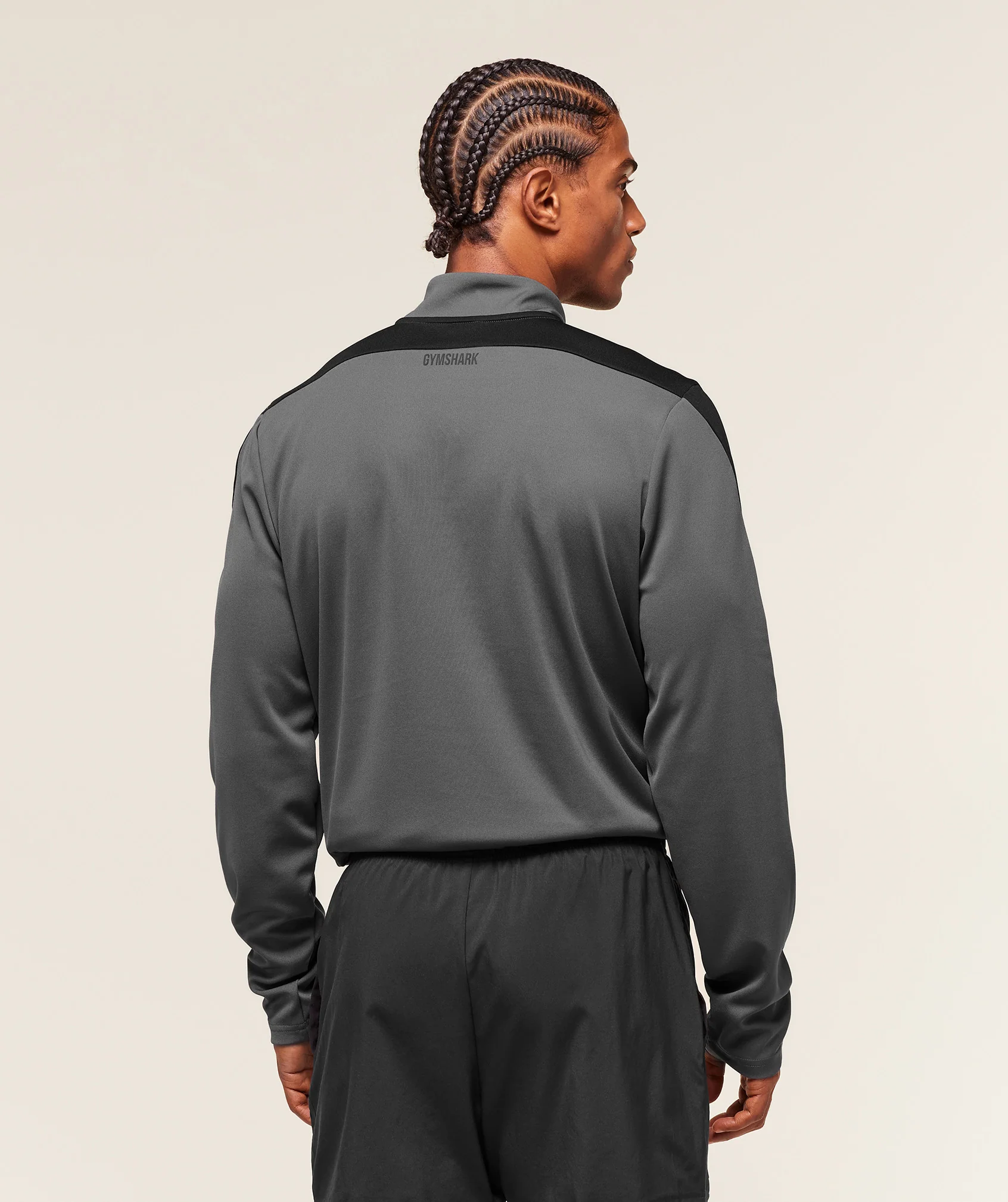 Gymshark Arrival Block 1/4 Zip - Dark Grey - Image 2