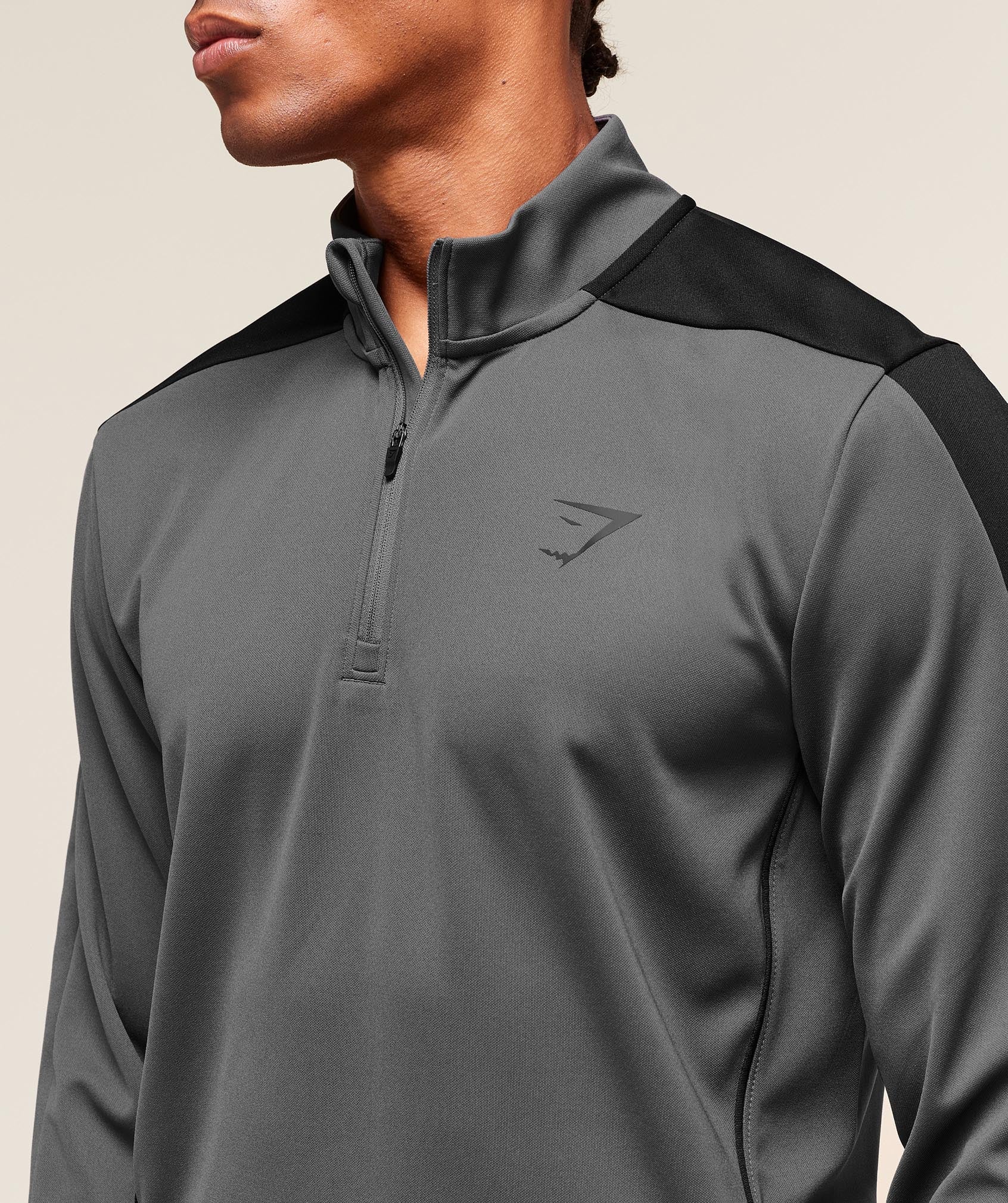 Gymshark Arrival Block 1/4 Zip - Dark Grey - Image 5