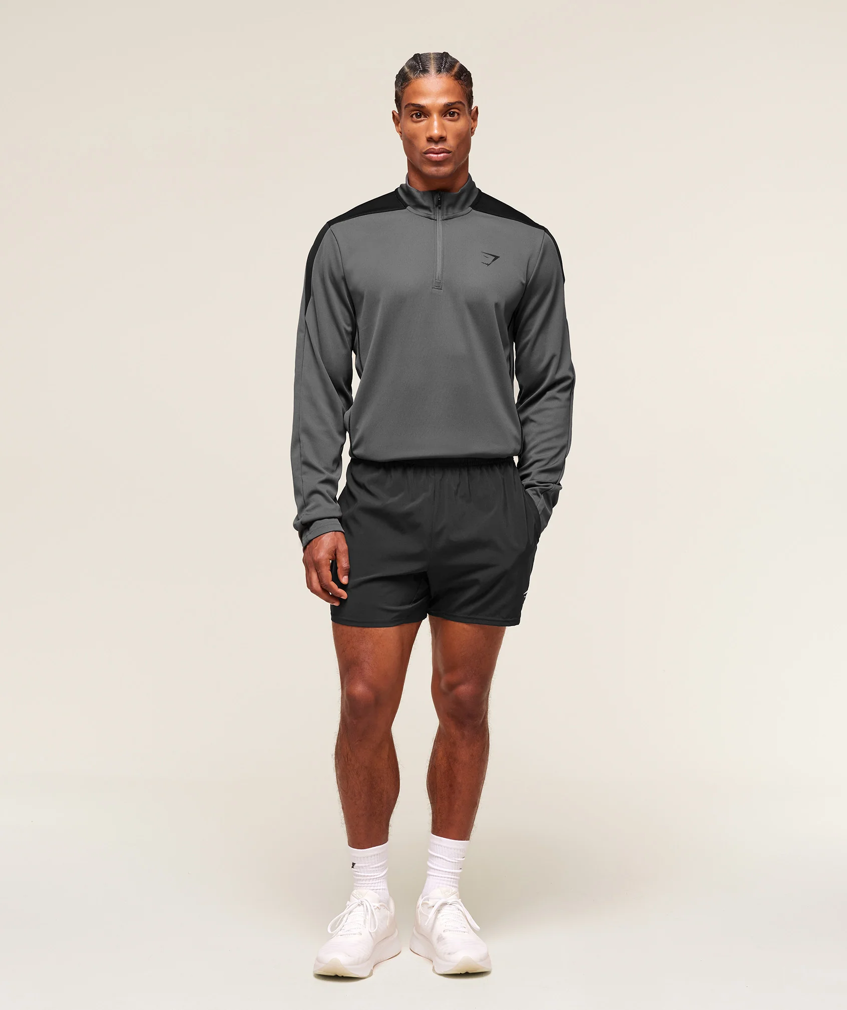 Gymshark Arrival Block 1/4 Zip - Dark Grey - Image 7