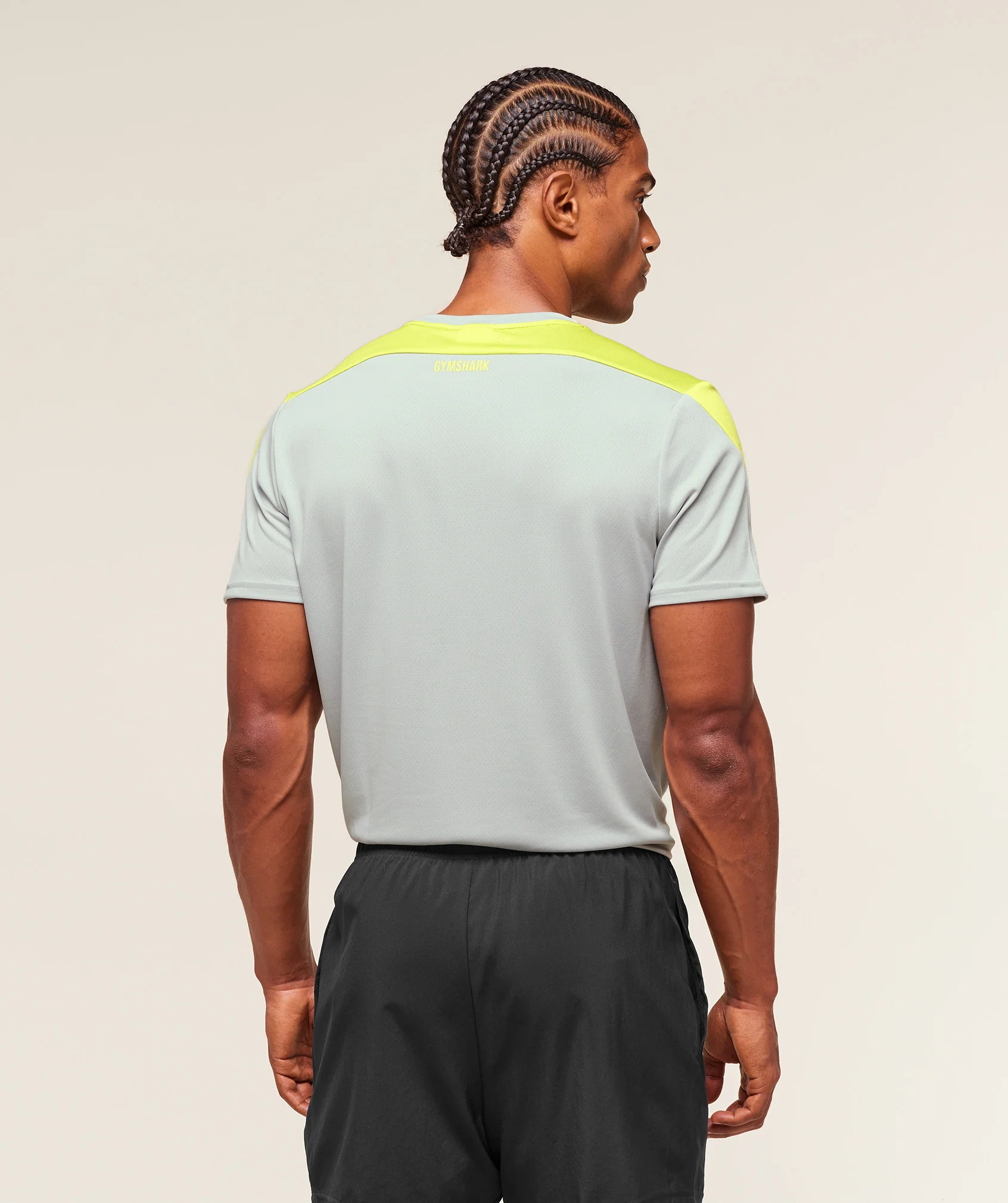 Gymshark Arrival Block T-Shirt - Light Grey - Image 2