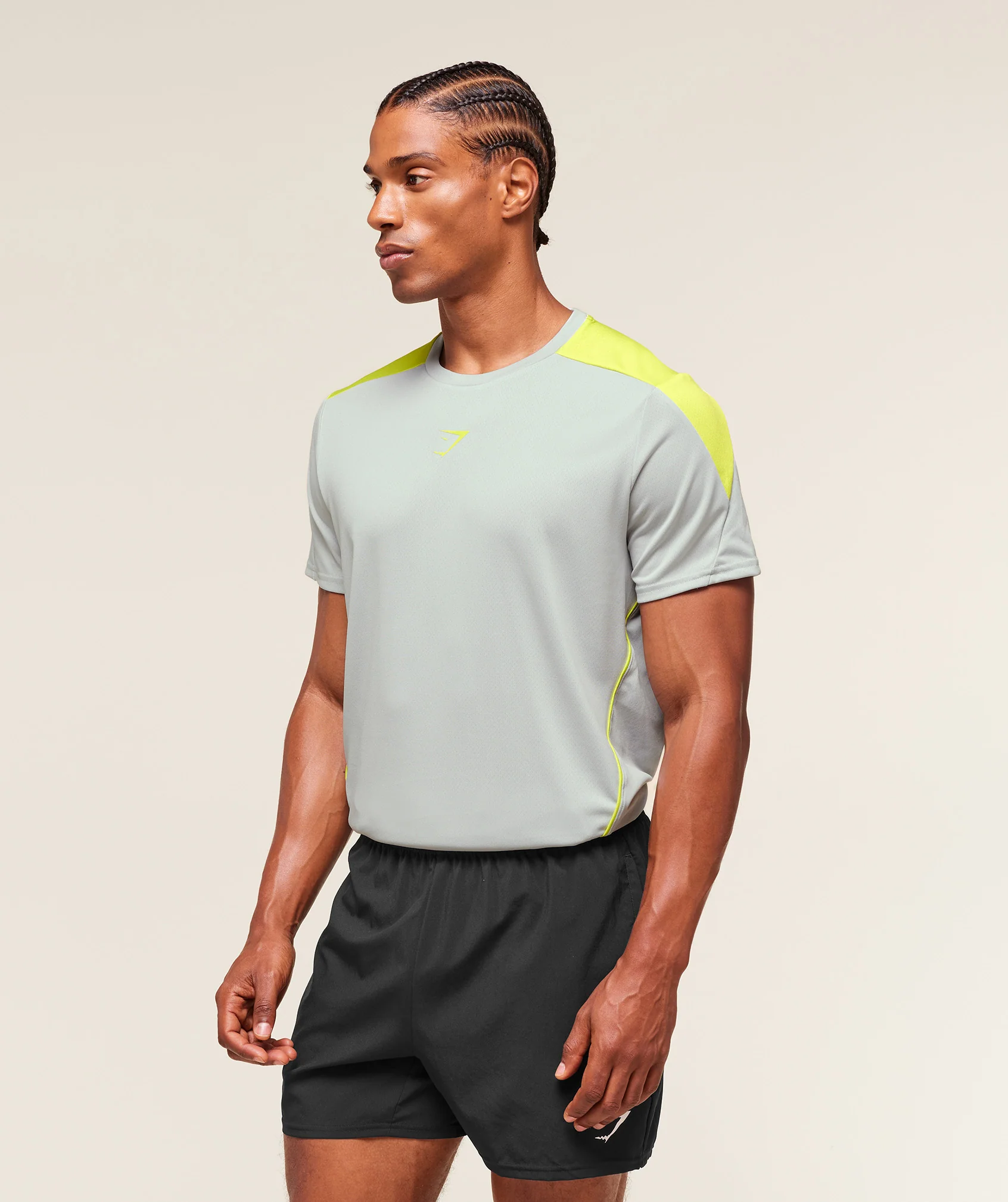 Gymshark Arrival Block T-Shirt - Light Grey - Image 3