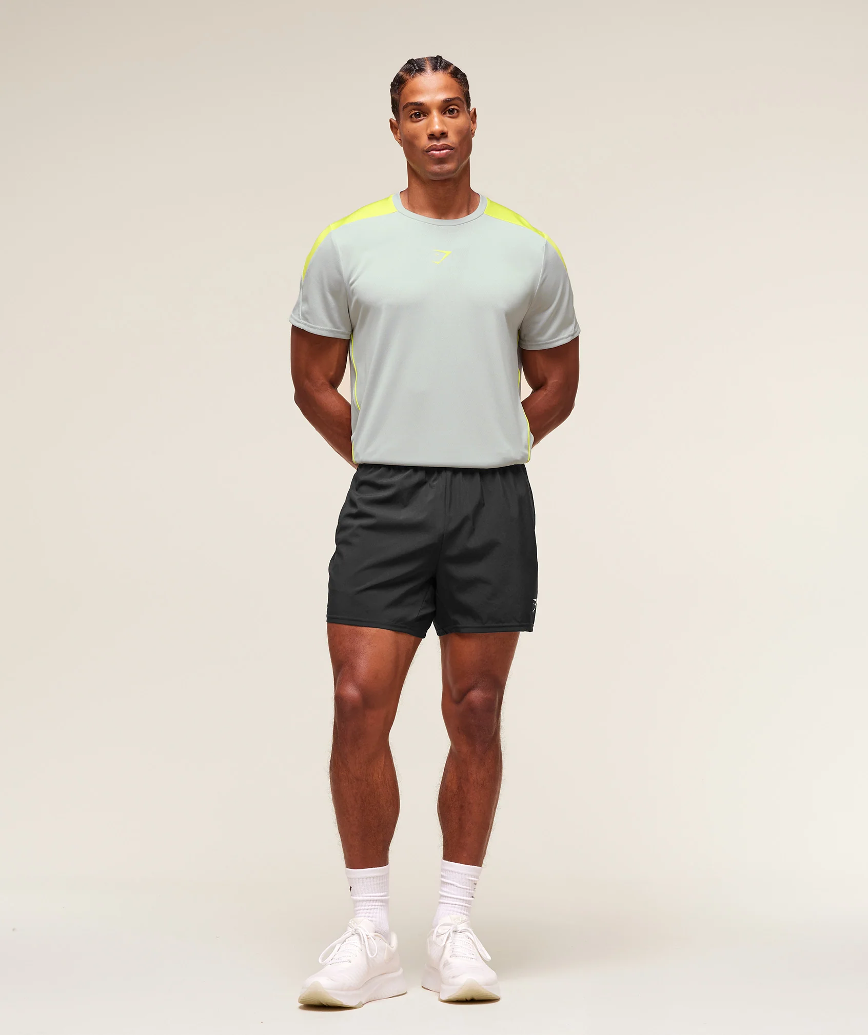 Gymshark Arrival Block T-Shirt - Light Grey - Image 7