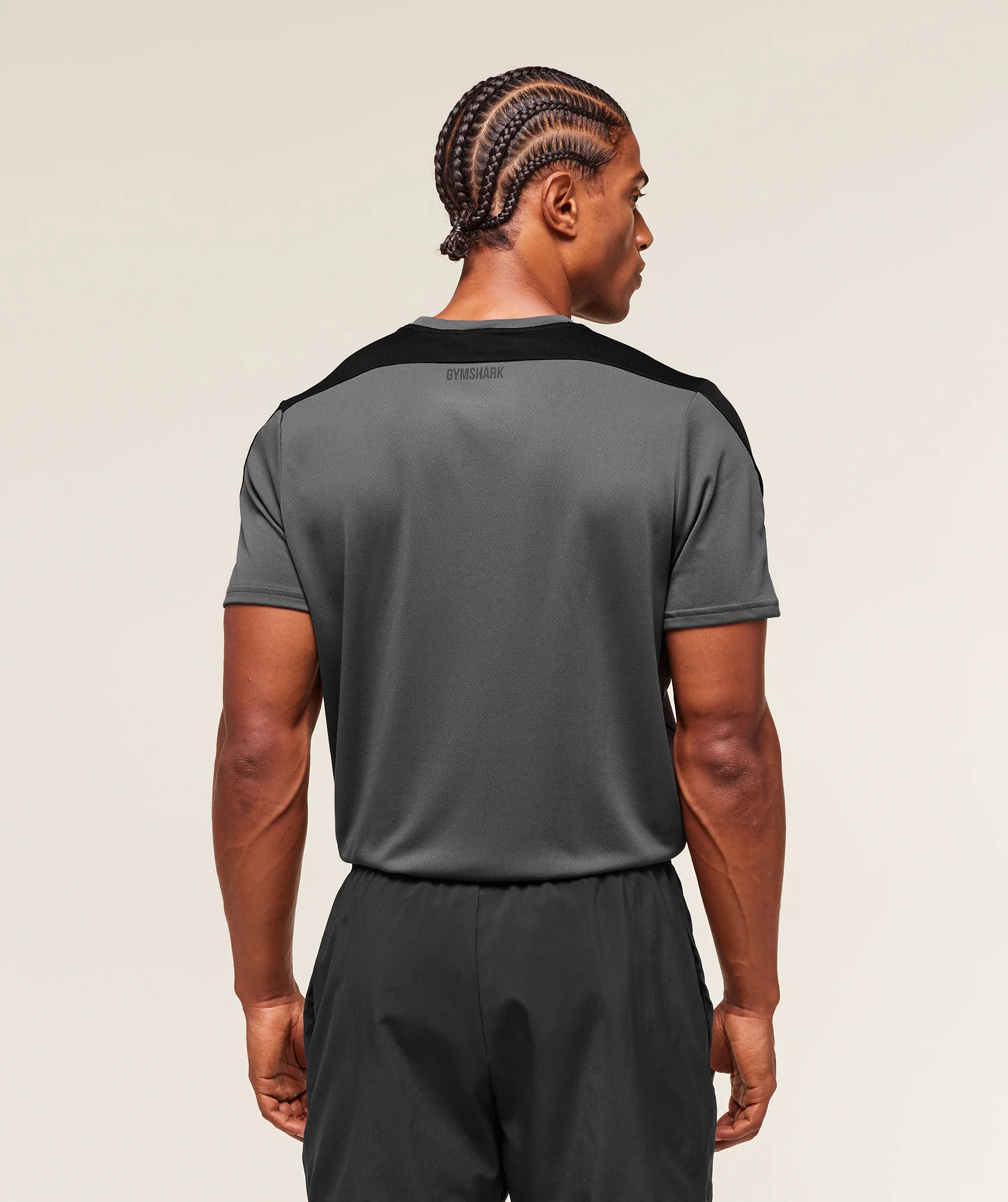 Gymshark Arrival Block T-Shirt - Dark Grey - Image 2