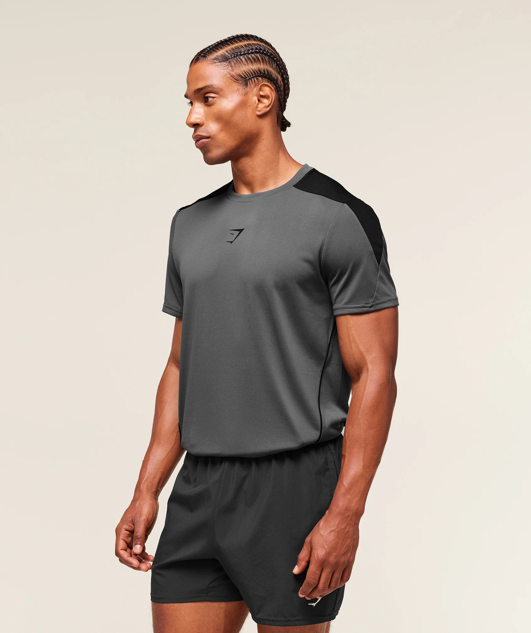 Gymshark Arrival Block T-Shirt - Dark Grey - Image 3