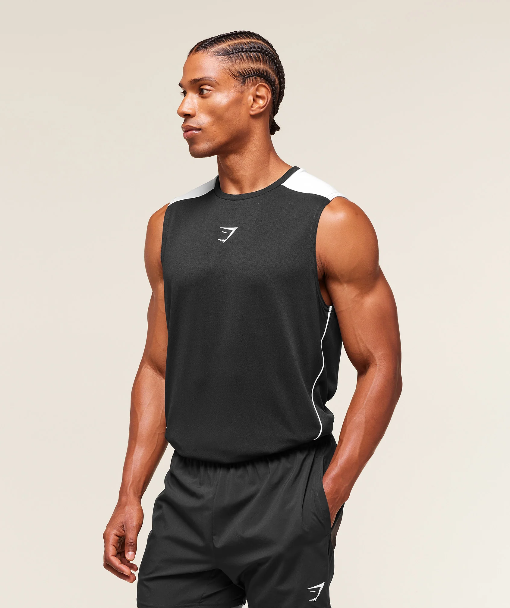 Gymshark Arrival Block Tank - Black - Image 3