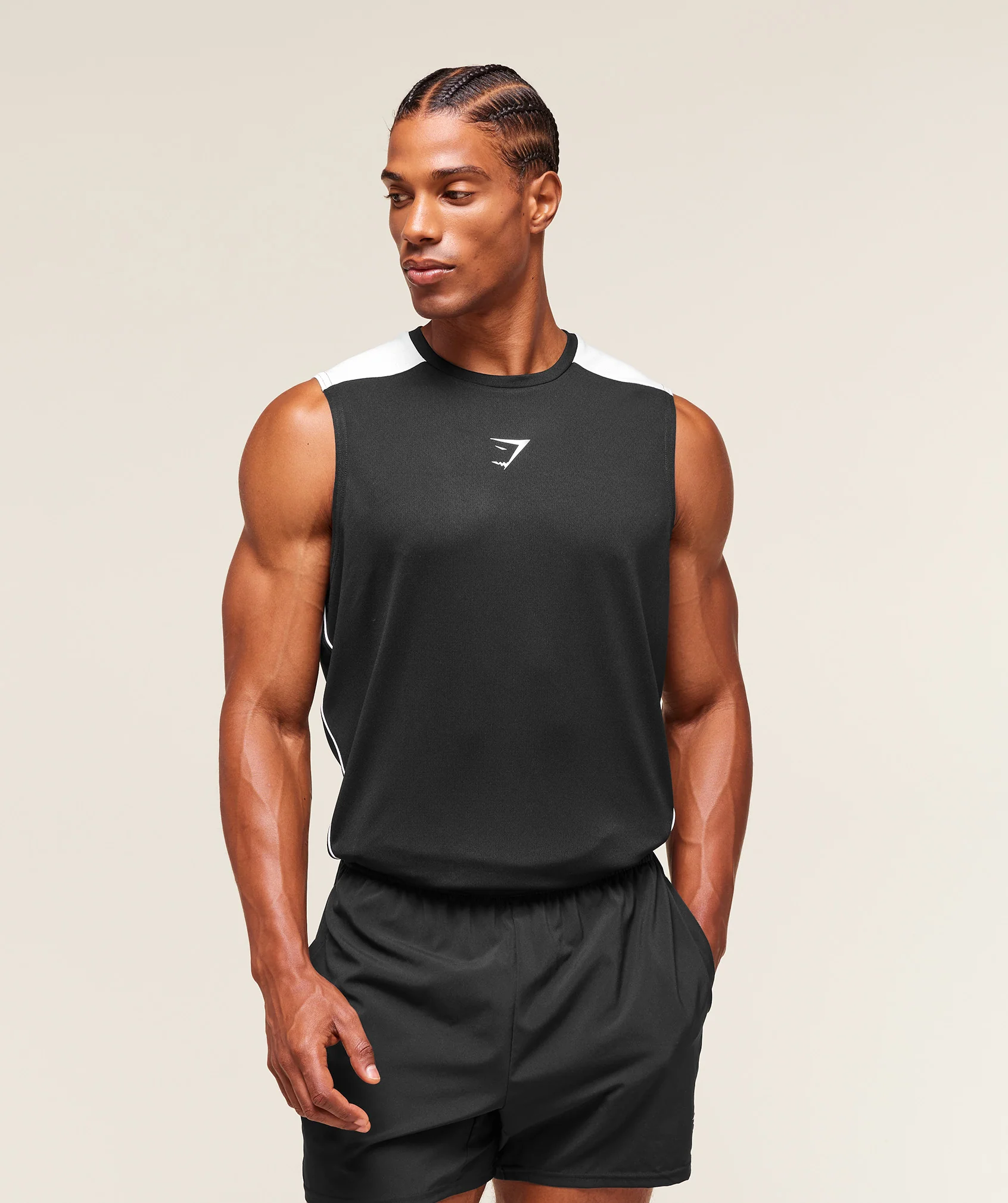 Gymshark Arrival Block Tank - Black - Image 4