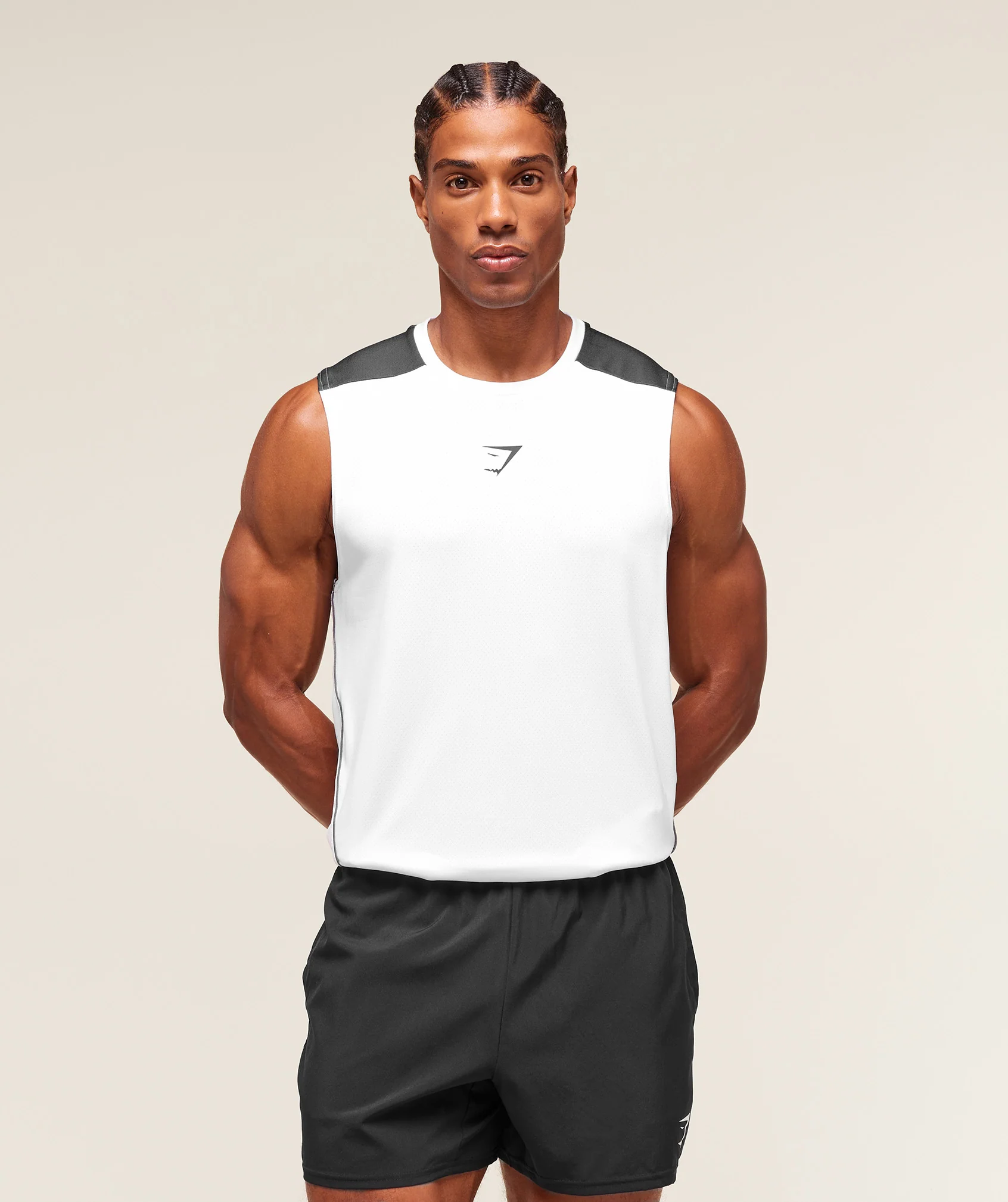 Gymshark Arrival Block Tank - White