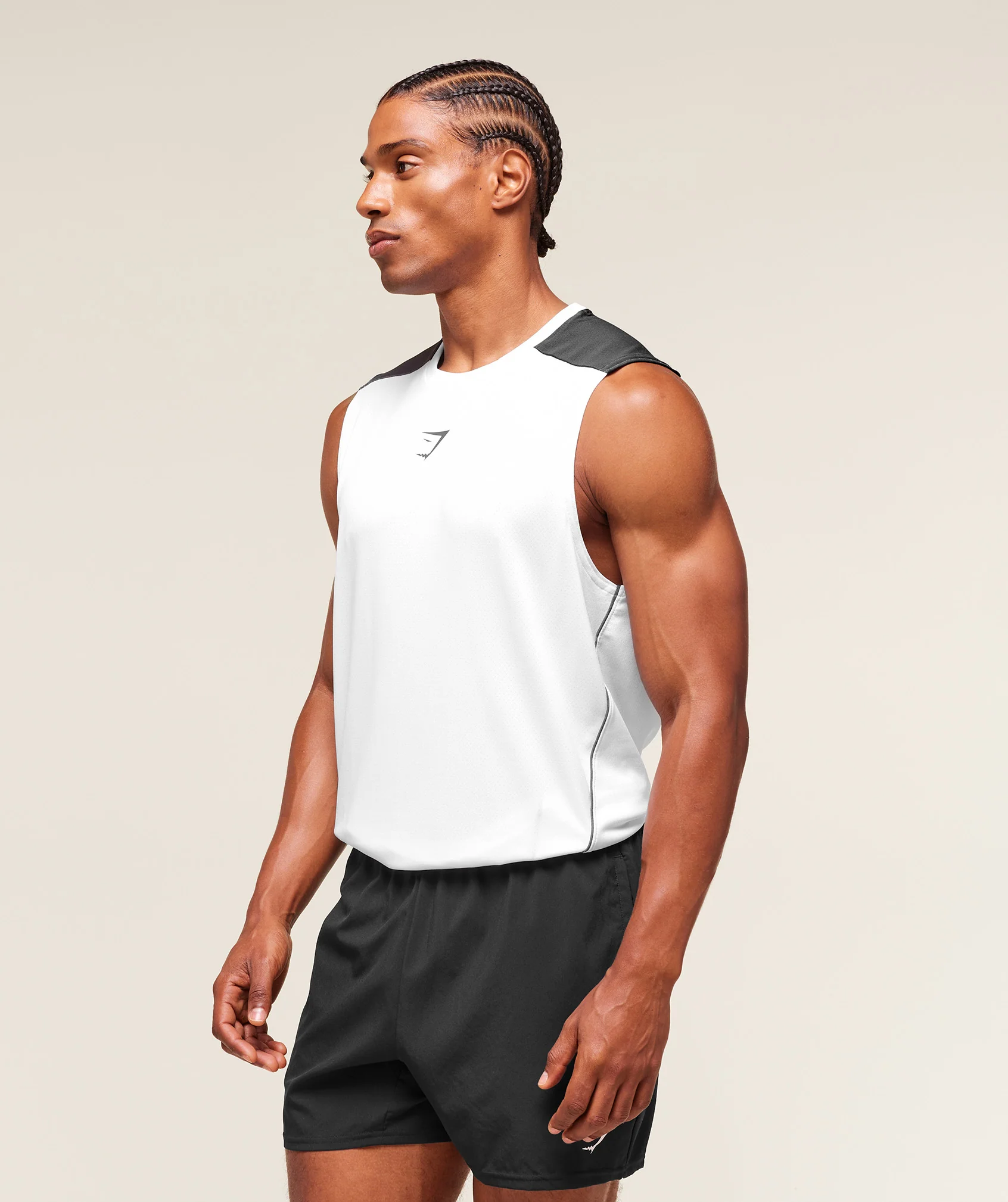 Gymshark Arrival Block Tank - White - Image 3
