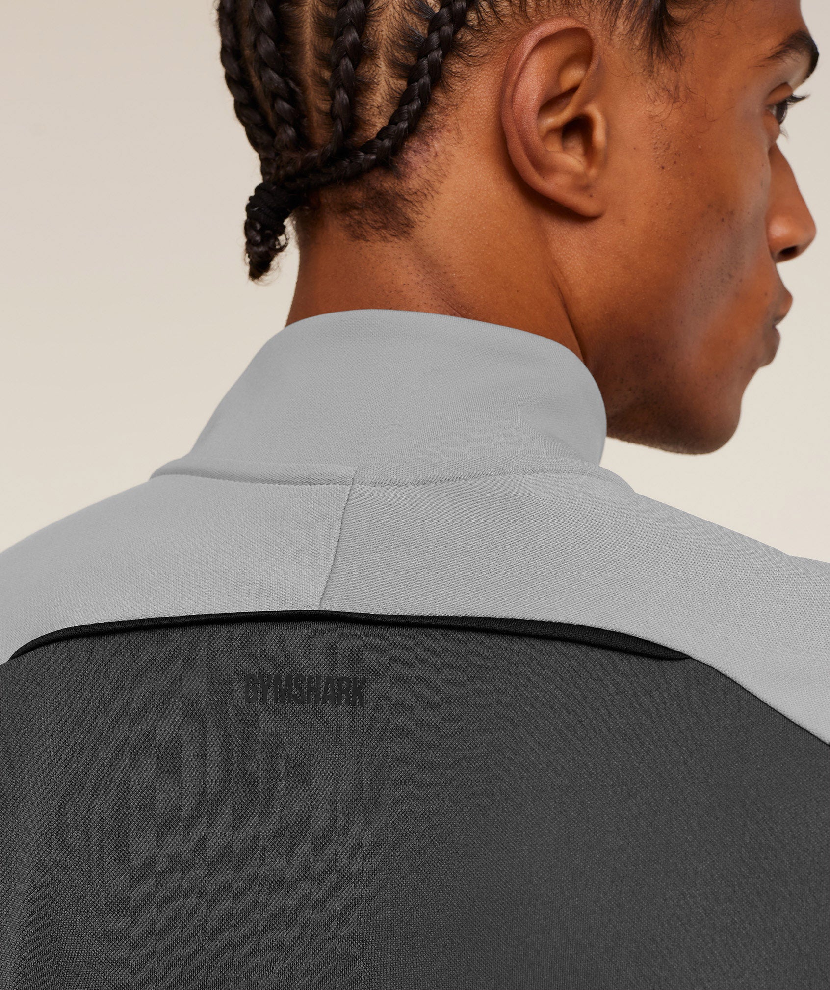 Gymshark Arrival Contrast 1/4 Zip -  Smokey Grey / Grey - Image 6