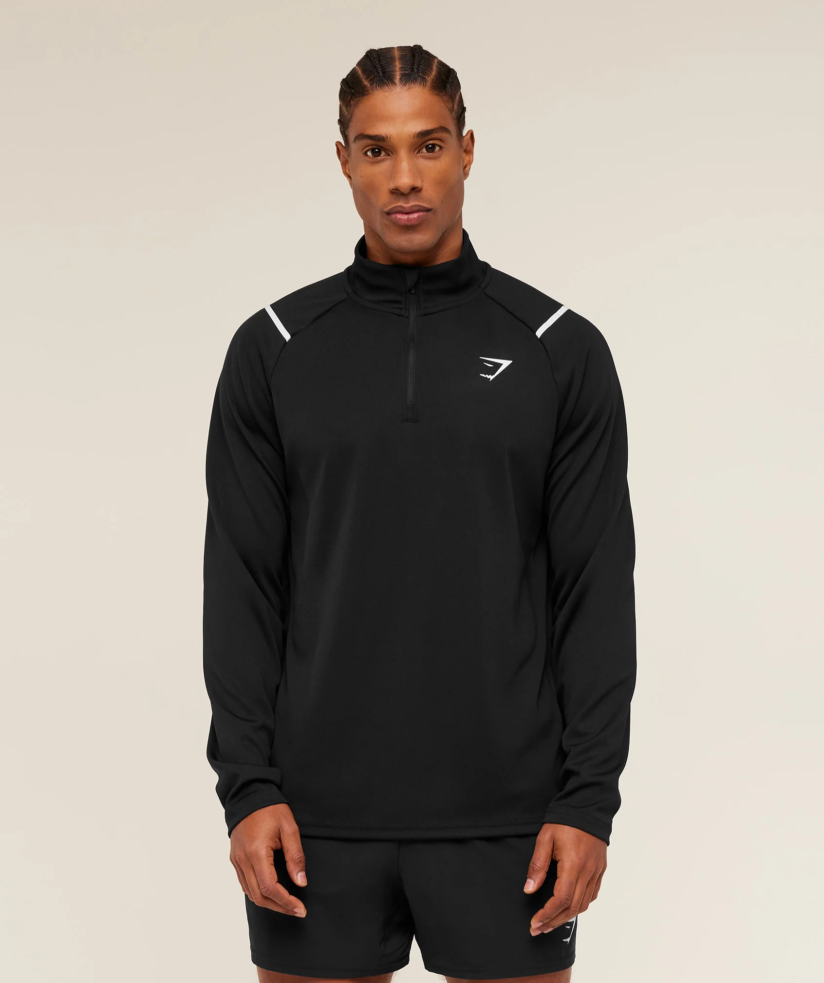 Gymshark Arrival Contrast 1/4 Zip - Black - Image 4