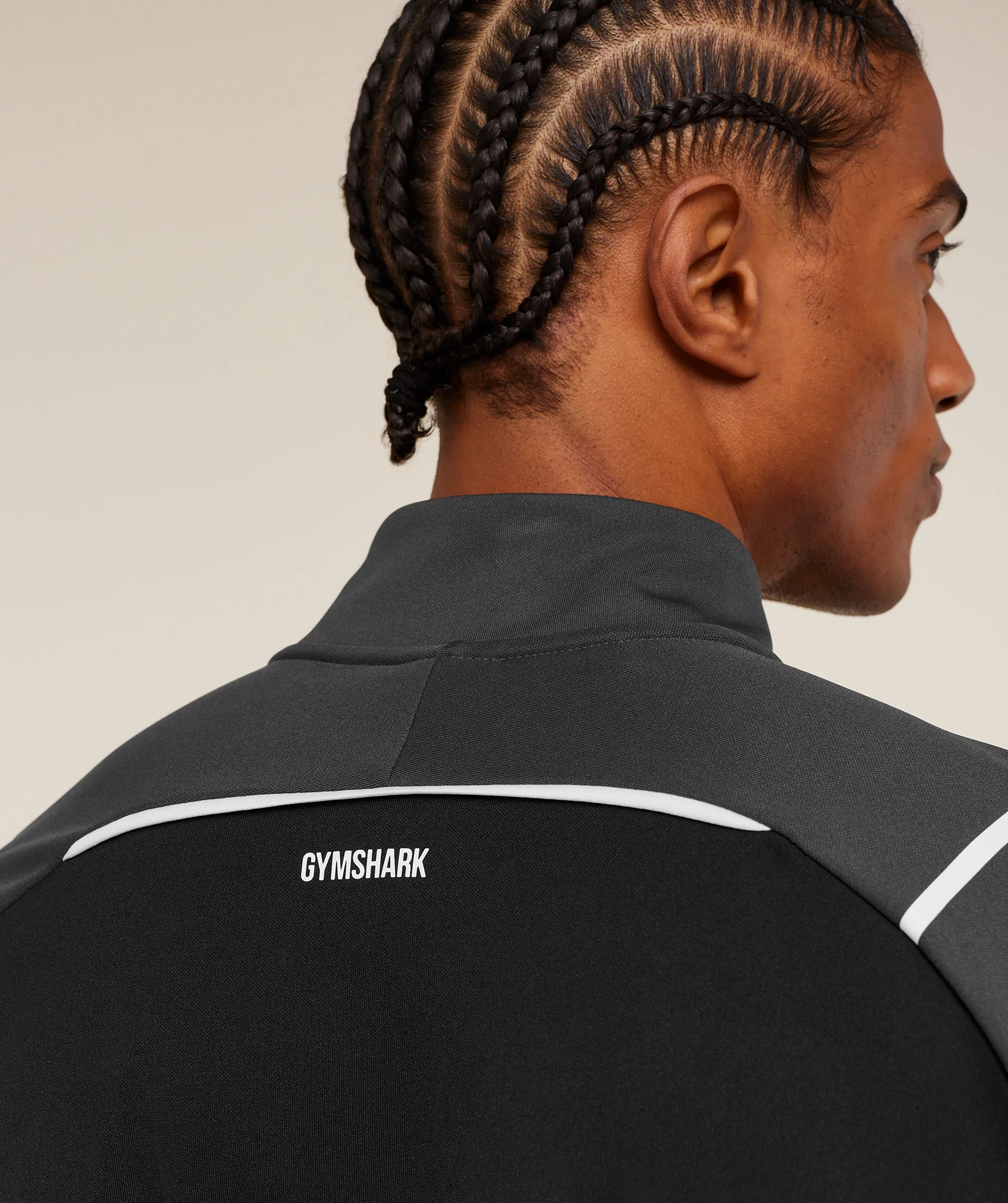 Gymshark Arrival Contrast 1/4 Zip - Grey/Black - Image 6