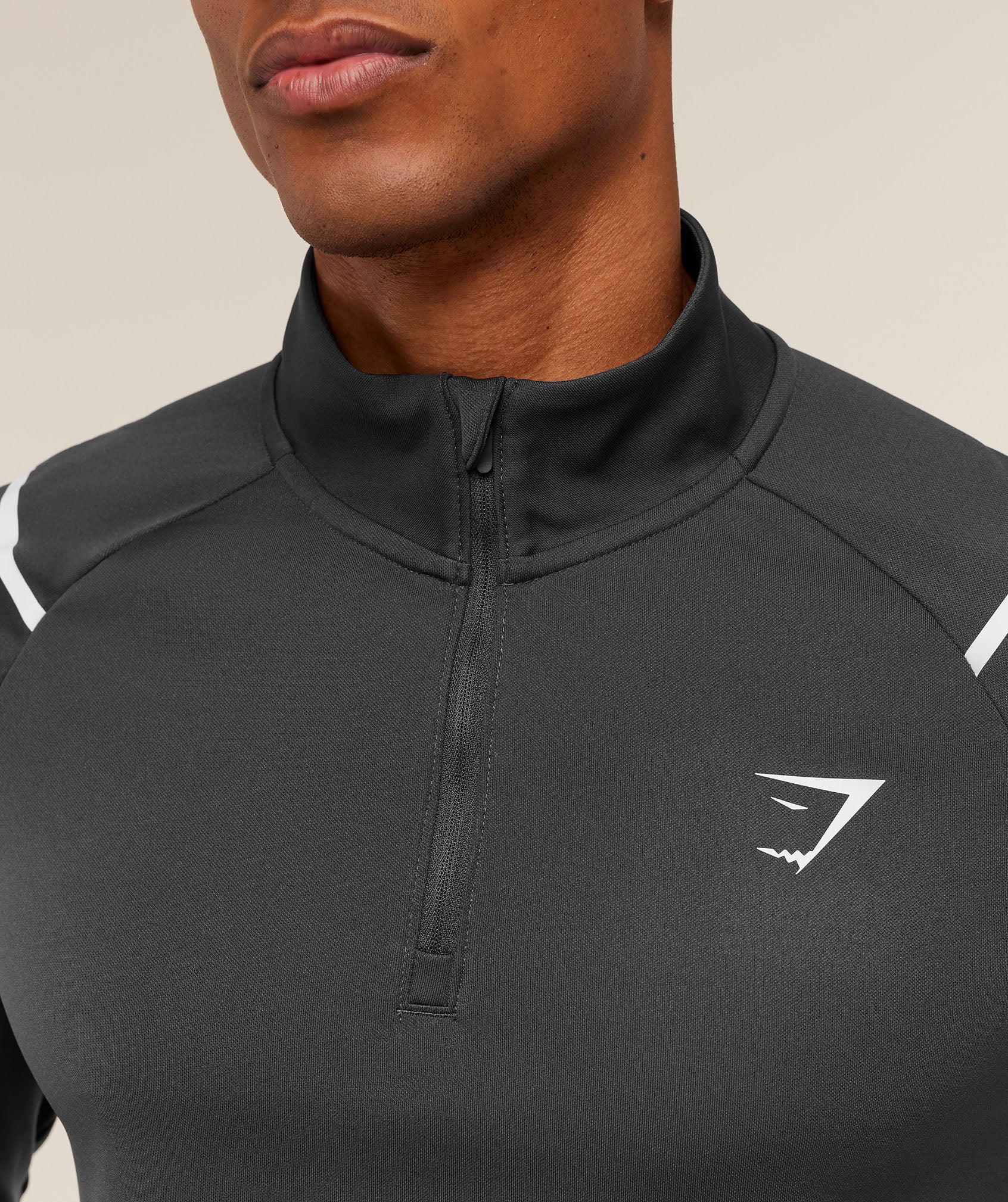 Gymshark Arrival Contrast 1/4 Zip - Grey/Black - Image 7