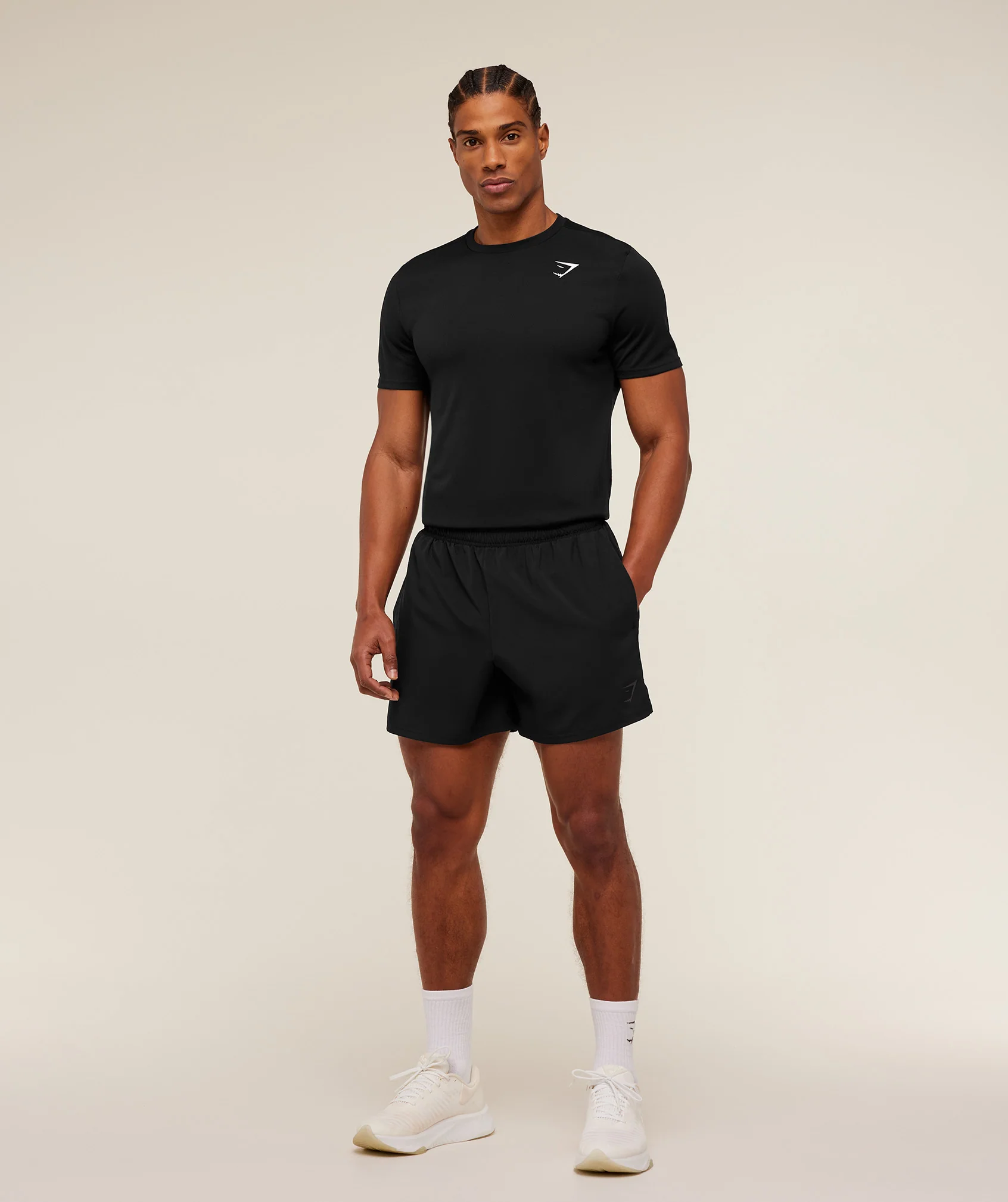 Gymshark Arrival Contrast Shorts - Black/Grey - Image 4