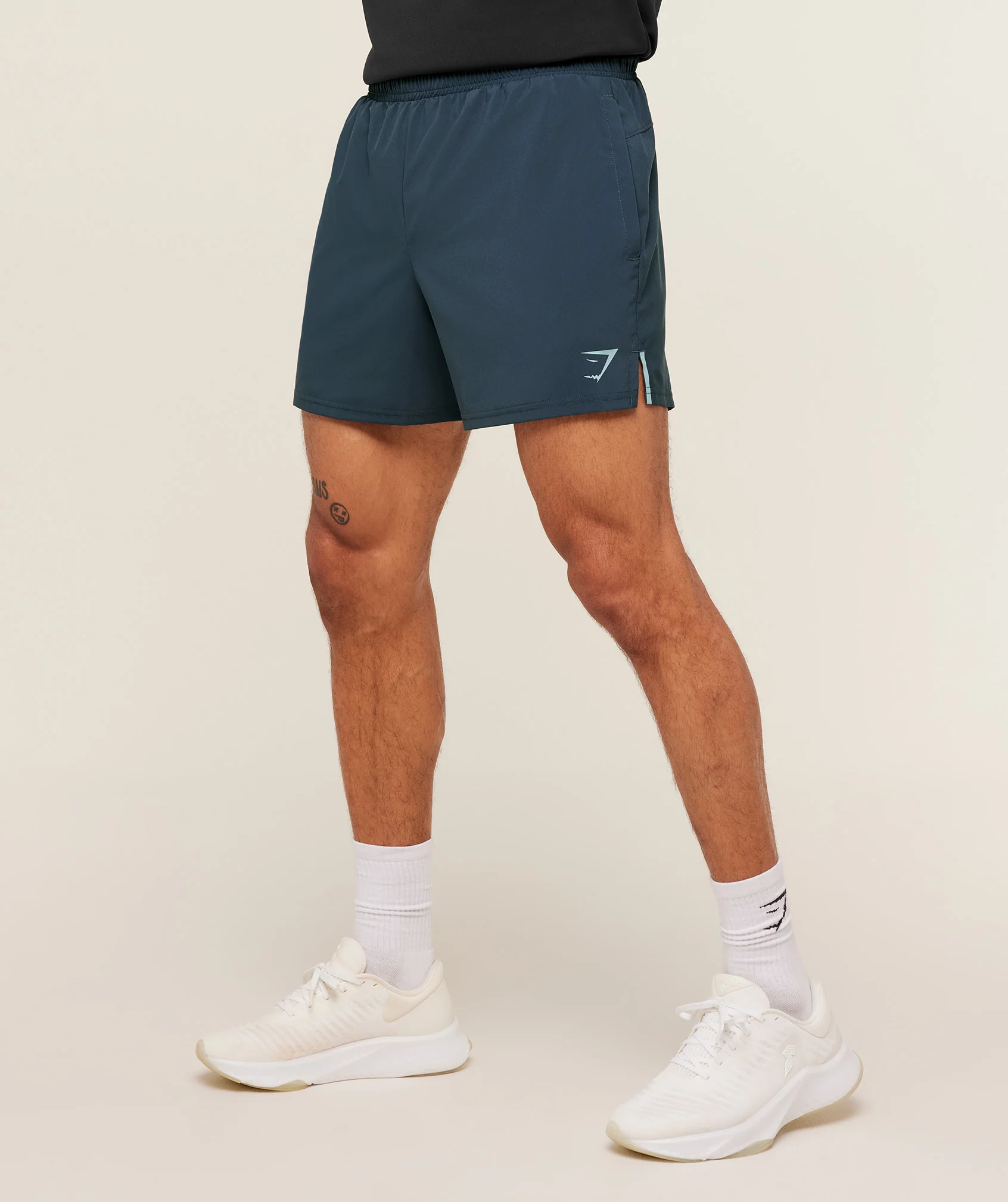 Gymshark Arrival Contrast Shorts - Stealth Blue / Flow Blue - Image 2