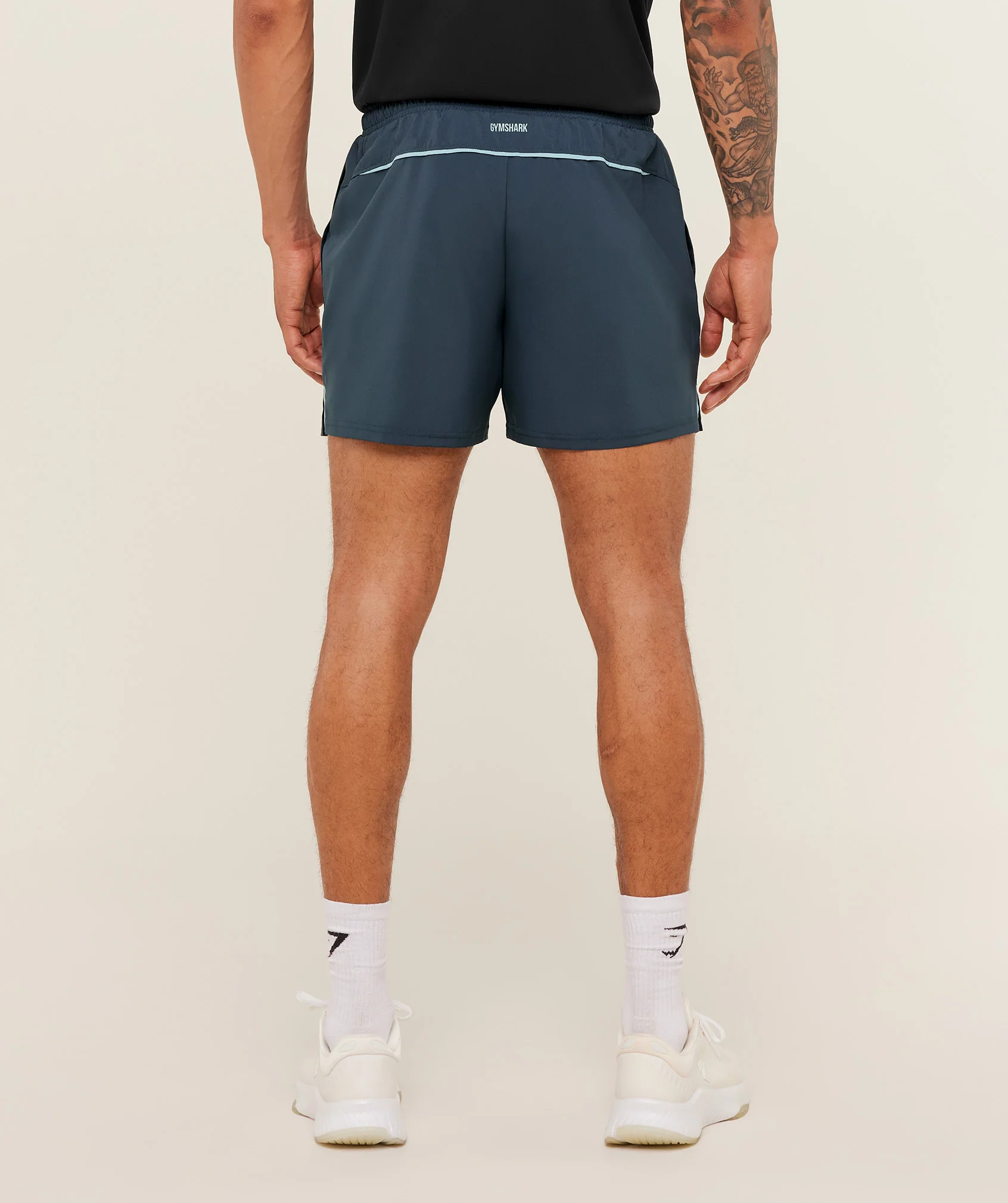 Gymshark Arrival Contrast Shorts - Stealth Blue / Flow Blue - Image 3